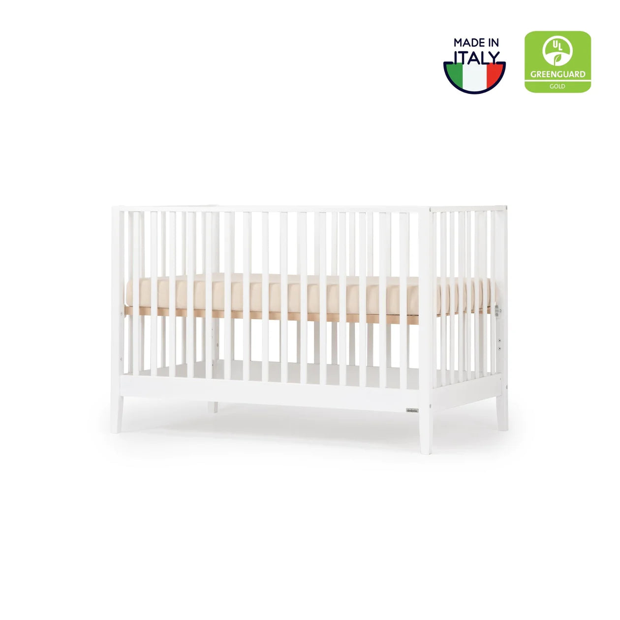 Dadada Lala 3-in-1 Convertible Baby Crib - Nursery Furniture for Newborn to Toddler | Perfect for Bedrooms, Daycares & Guest Rooms