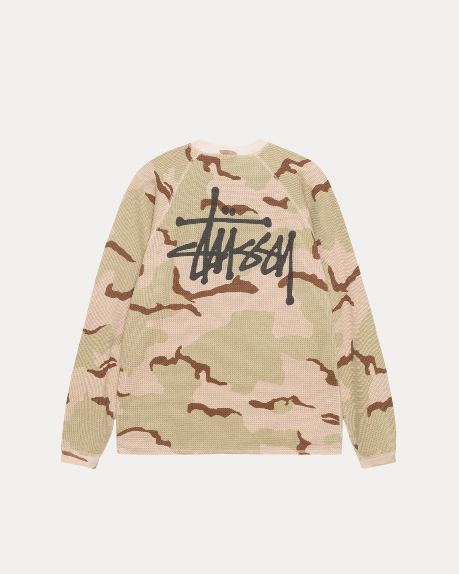 Stüssy Thermal Long Sleeve Shirt for Men & Women - Cozy Fleece Lined Top for Casual Wear, Winter Layering & Street Style Outfits