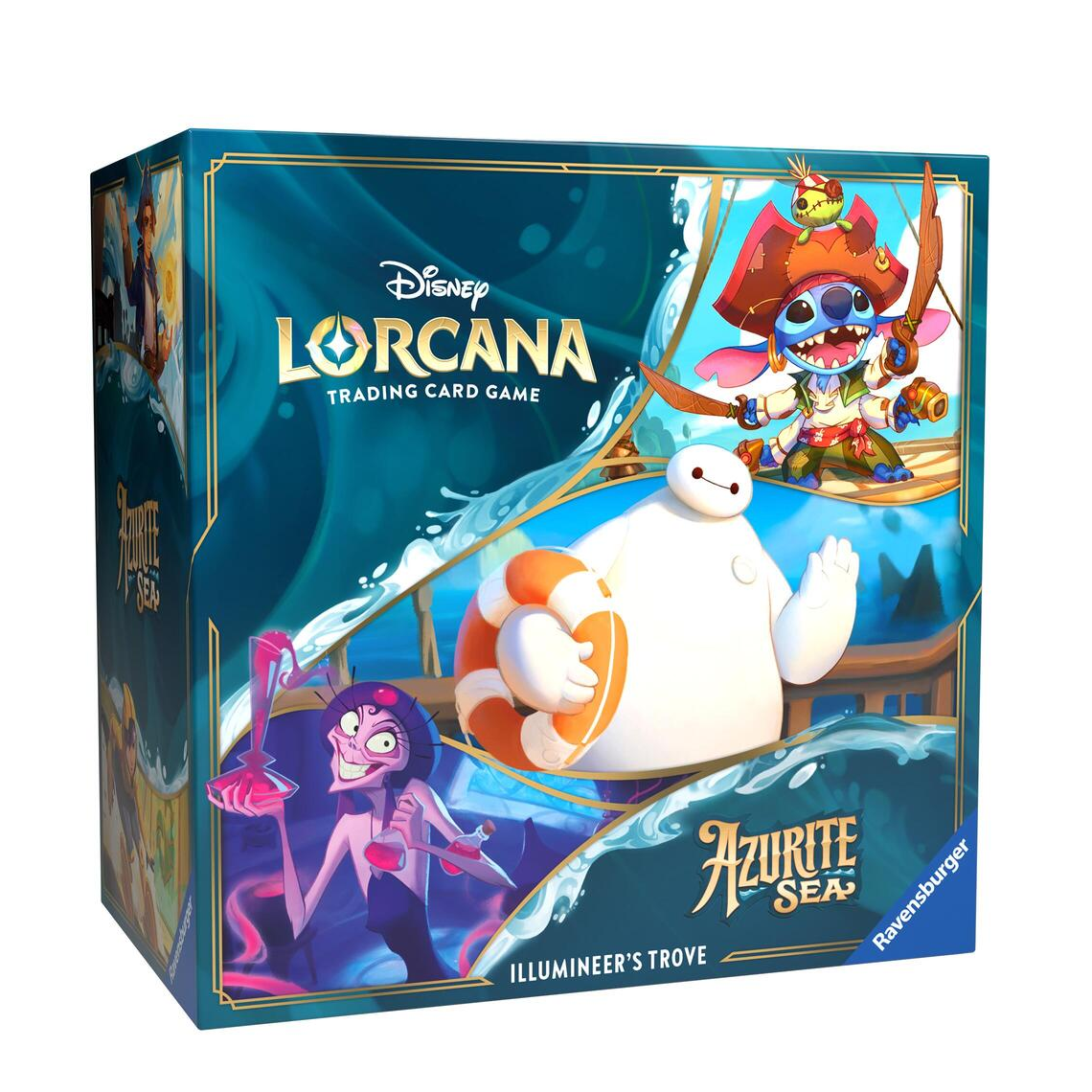 Disney Lorcana TCG: Azurite Sea Illumineer's Trove - Collectible Trading Card Game Box Set for Players & Fans | Perfect for Game Nights, Tournaments & Disney Memorabilia Collection