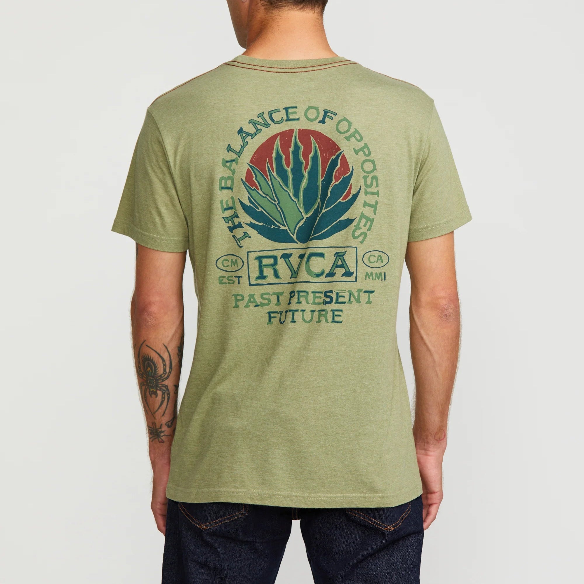 RVCA Rvcagave Short Sleeve T-Shirt for Men - Comfortable Casual Wear for Outdoor Activities, Travel & Street Style