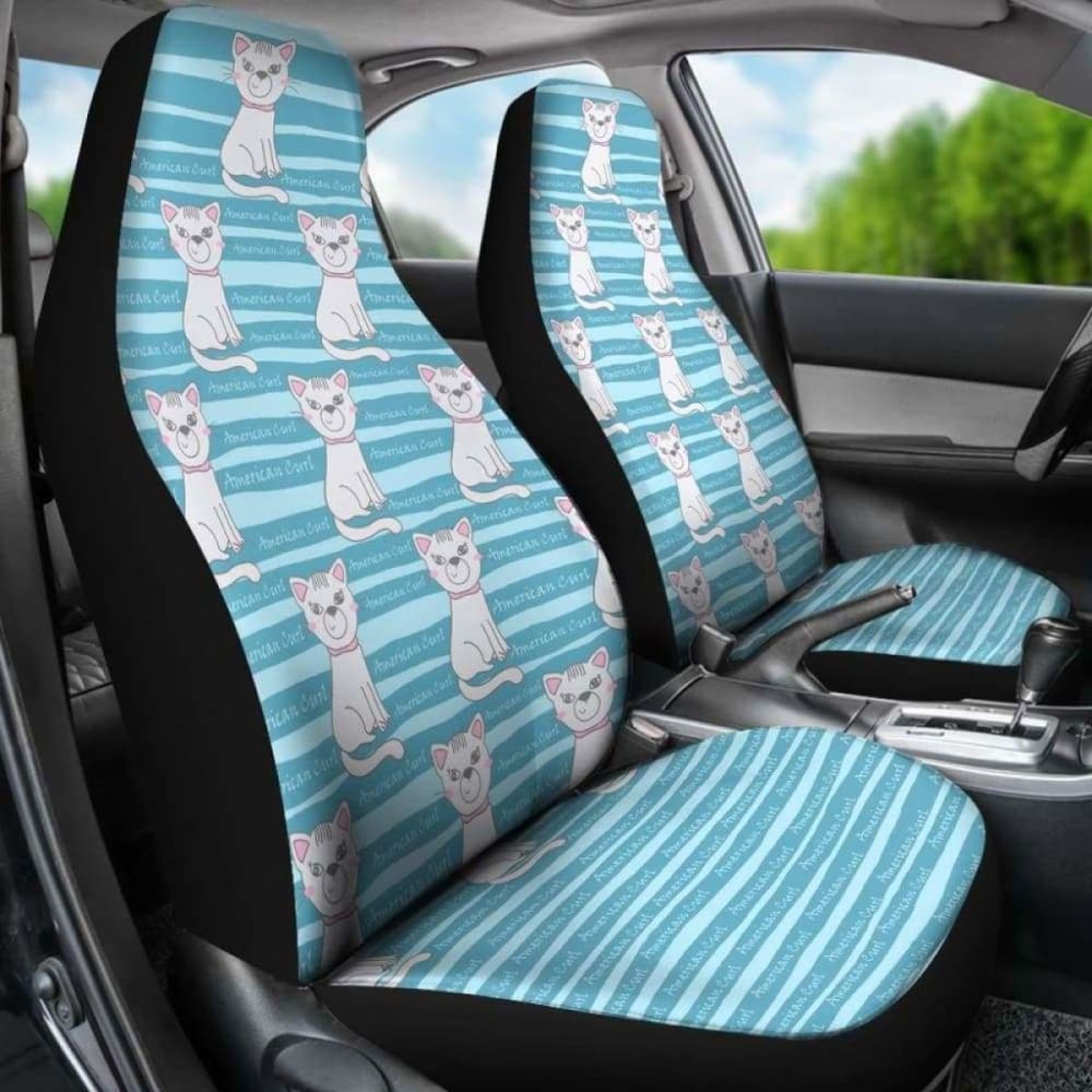 Premium American Curl Car Seat Covers (2-Pack) - Universal Fit for Cars, Trucks & SUVs - Soft & Durable Protection for Pets & Kids - Perfect for Road Trips, Daily Commutes & Outdoor Adventures