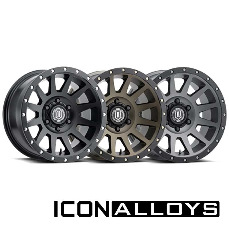 ICON COMPRESSION 18x9 5x150 ET+25 Bronze Black Lip Wheels - Perfect Fit for Toyota Tundra | Off-Road & Street Performance Wheels