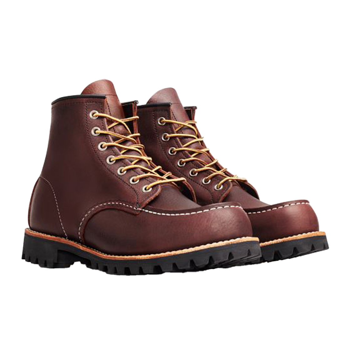 **Red Wing Roughneck 8146 Men's 6-Inch Brown Leather Work Boots - Durable & Comfortable for Construction, Hiking & Outdoor Work**