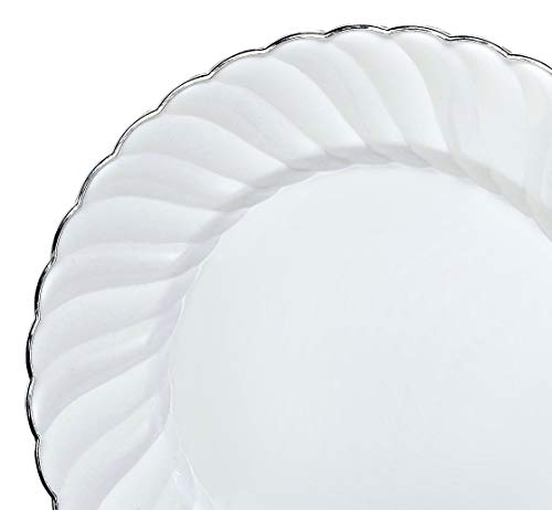 Blossom in White & Silver Rim