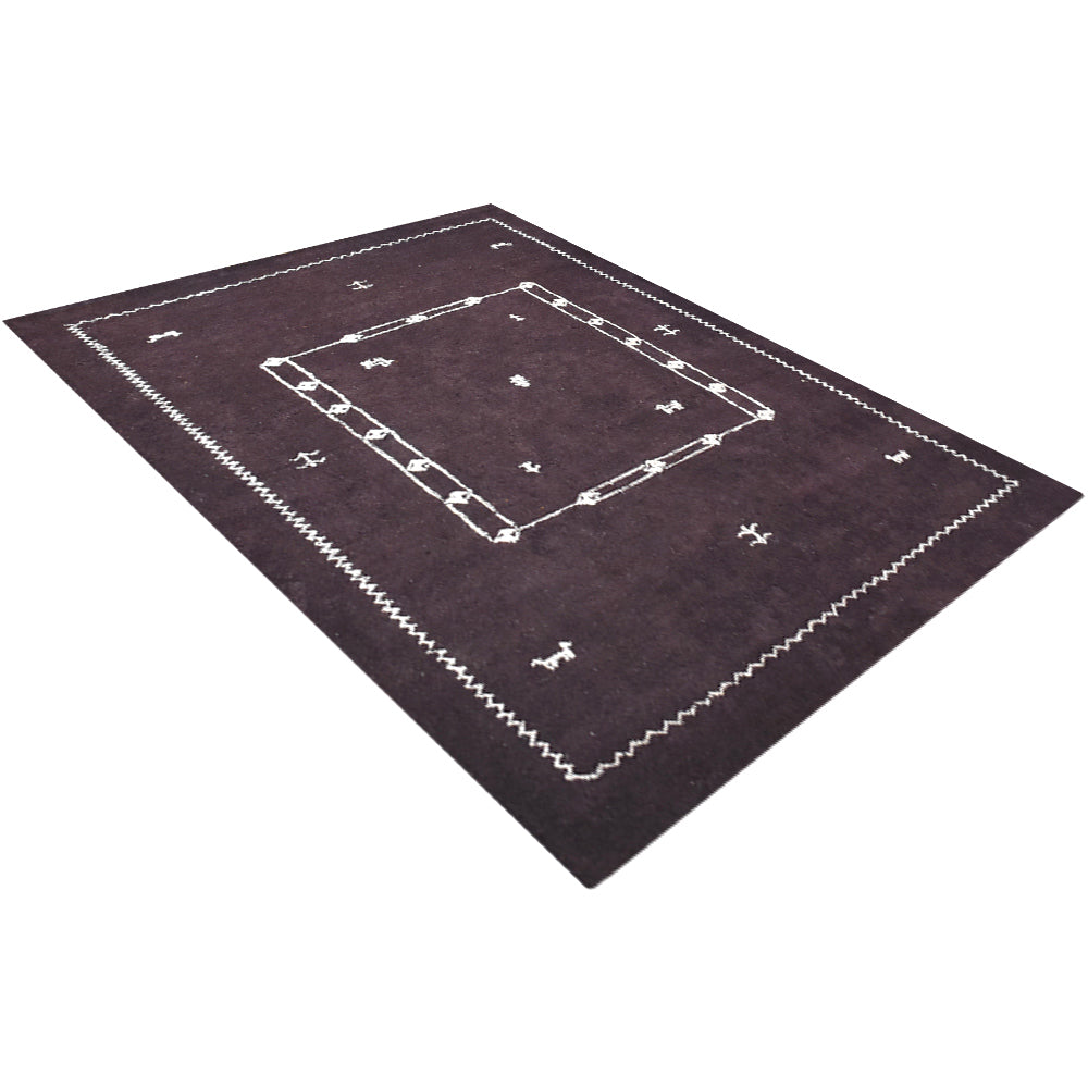 Hand Knotted Wool Rug - Soft & Durable Bohemian Style Area Rug for Living Room, Bedroom, Home Decor - Perfect for Boho Chic, Farmhouse & Modern Interior Design