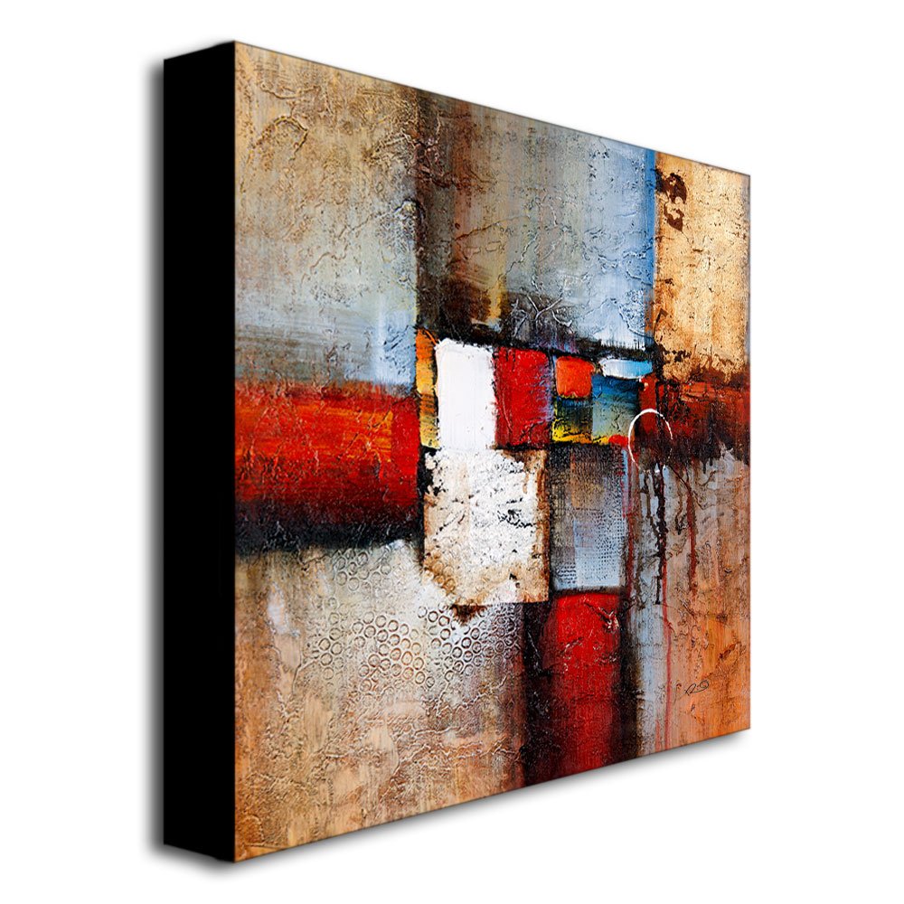 Trademark Fine Art Rio Cube Abstract VI Canvas Wall Art - Modern Home Decor for Living Room, Bedroom & Office