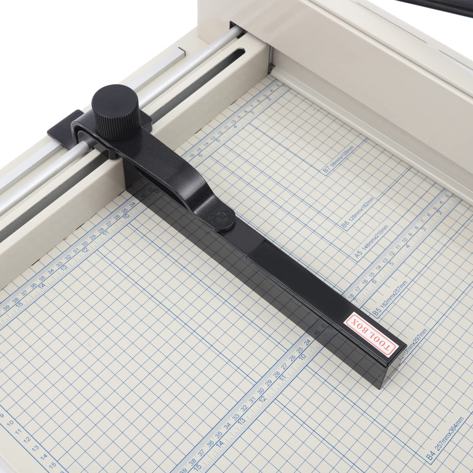 17 Inch Heavy Duty Guillotine Paper Cutter - A3 Paper Trimmer with 0.1-36mm Cutting Thickness for Cardstock, Fabric, PVC - Metal Base Office & School Paper Slicer - Perfect for Crafting, Scrapbooking & Office Document Cutting