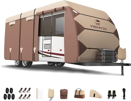 Travel Trailer Cover(Brown)