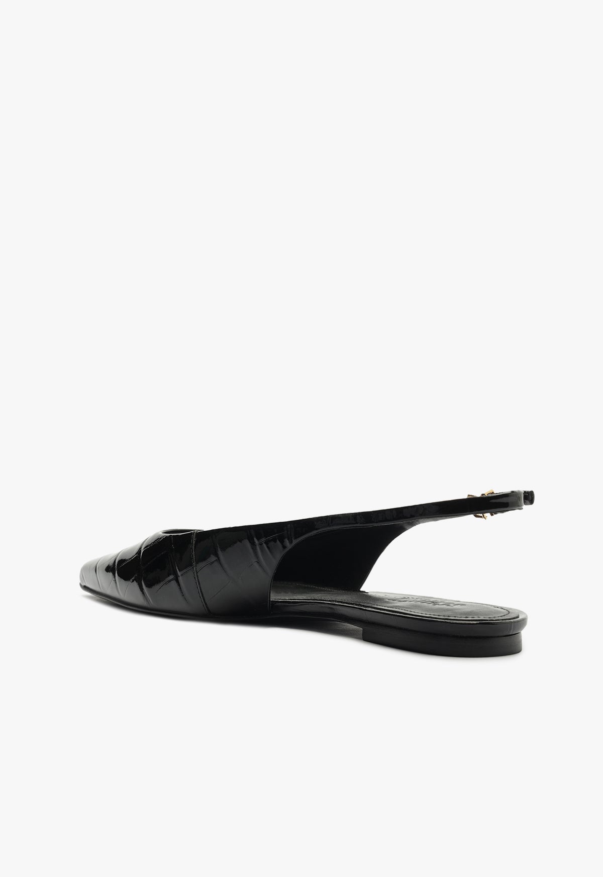 Paola Black Leather Flat Shoes for Women - Comfortable & Stylish Loafers for Work, Travel & Everyday Wear