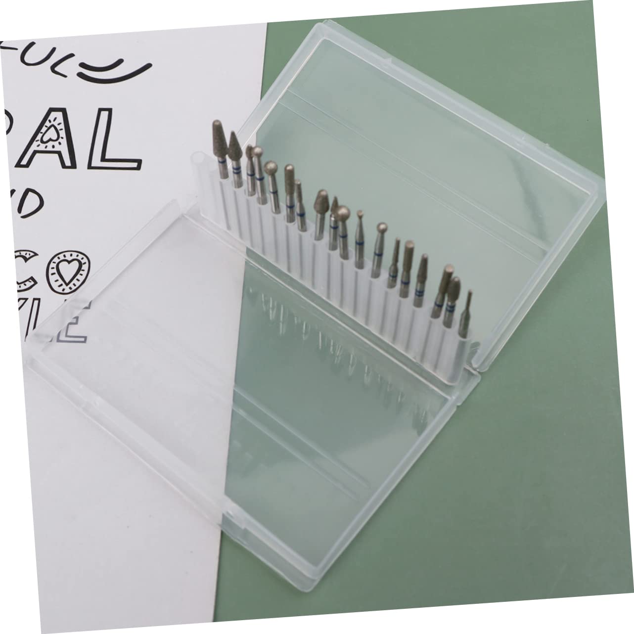 Beavorty 18pcs Nail Drill Bits Set - Professional Manicure Sanding Heads & Cuticle Kit for Home & Salon Use - Perfect for Acrylic, Gel, and Natural Nails