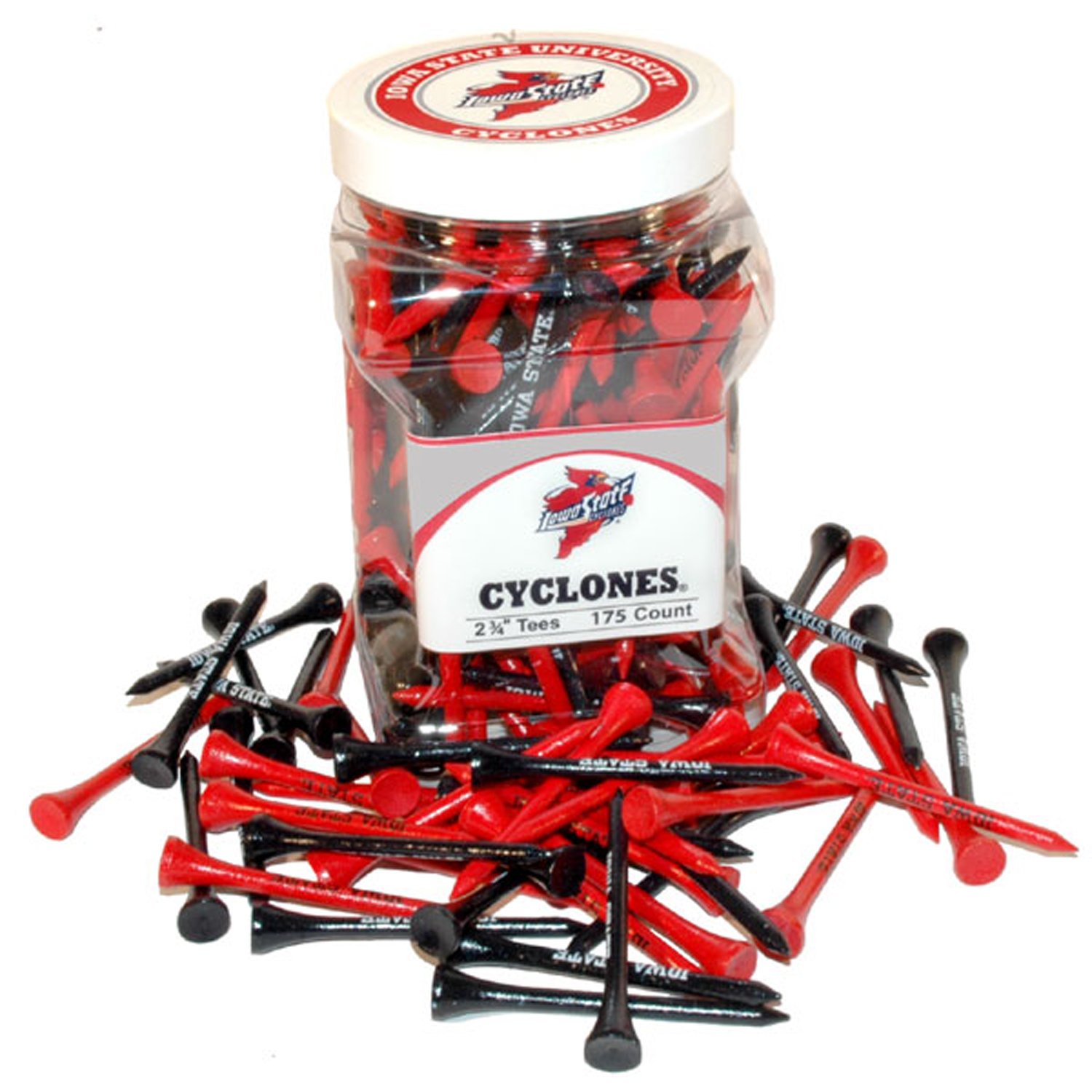 NCAA Golf Tees Jar - 175 Unisex Tees for Practice & Tournaments