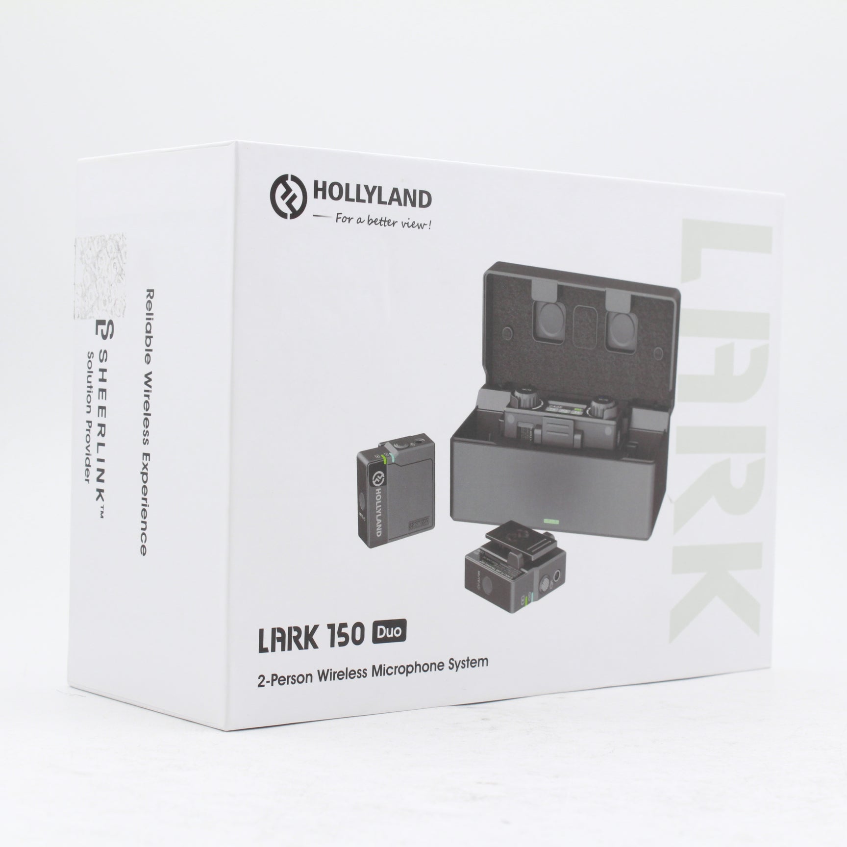 Open Box Excellent Condition Hollyland LARK 150 2-Person Wireless Lavalier Microphone System (2.4GHz, Black) - Perfect for YouTube Videos, Vlogging, Interviews & Live Streaming