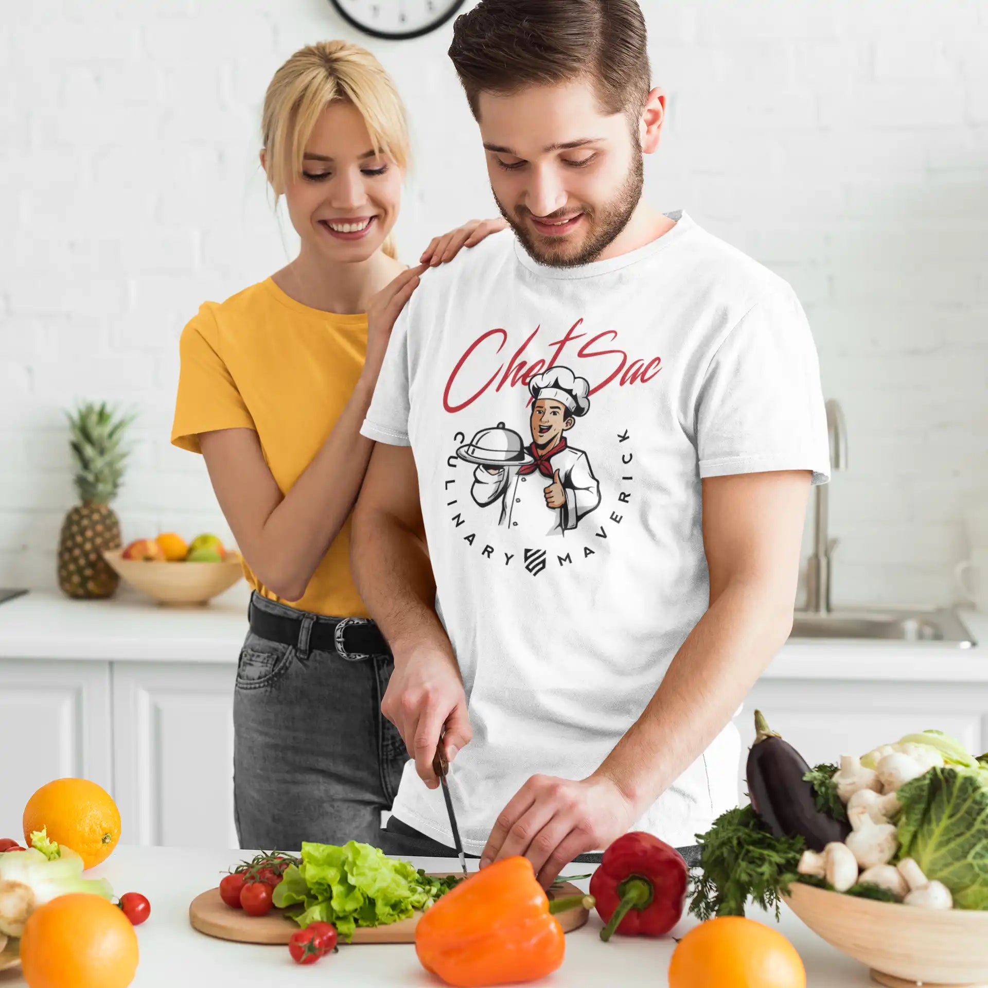 Fallout Pop Art Culinary Maverick Graphic T-Shirt | Vintage Gaming & Cooking Enthusiast Apparel for Men & Women | Perfect for Cosplay, Gaming Conventions & Casual Wear