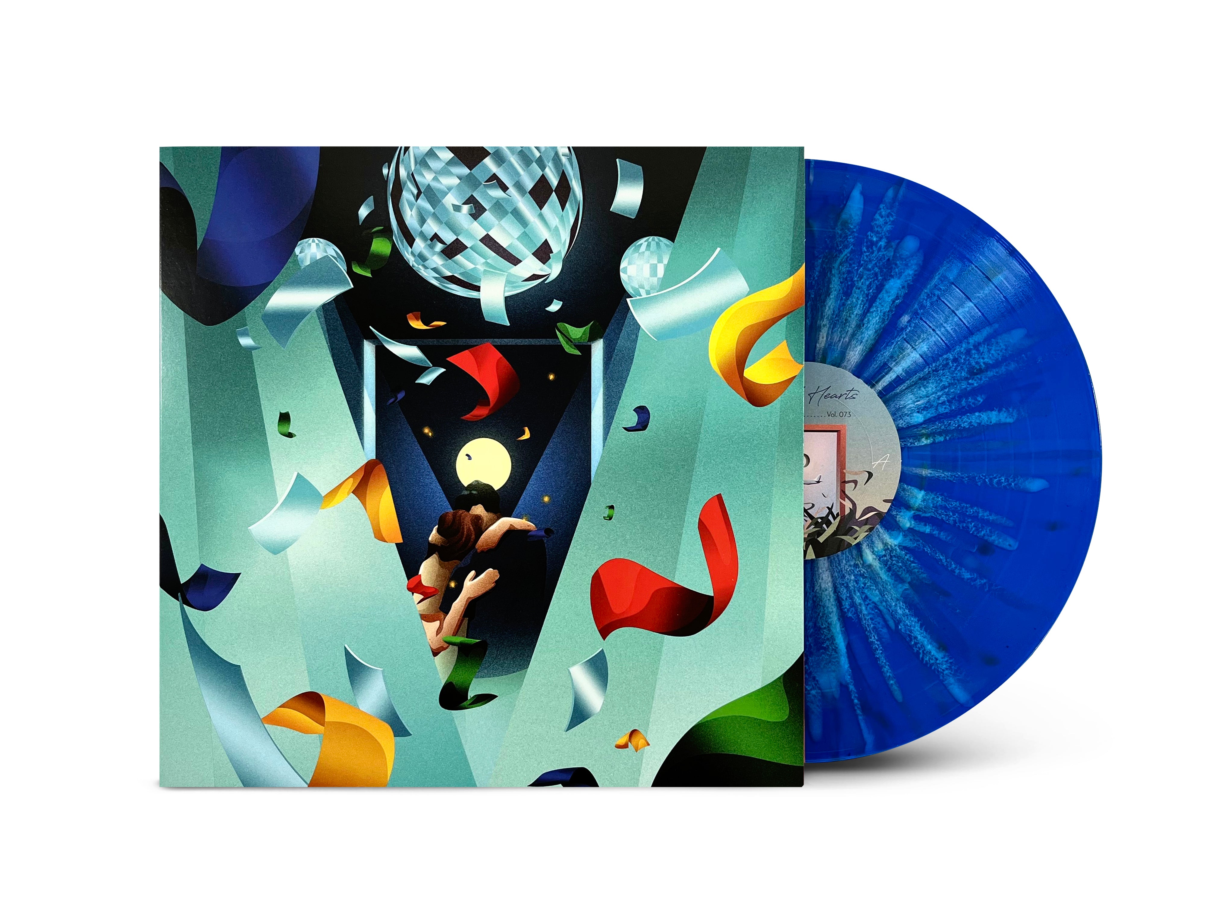 VIP // Midnight blue with white splatter vinyl