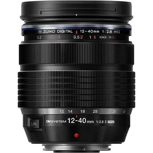OM SYSTEM M.Zuiko Digital ED 12-40mm f/2.8 PRO II Lens - Professional Zoom Lens for Micro Four Thirds Cameras - Perfect for Travel, Landscape & Portrait Photography