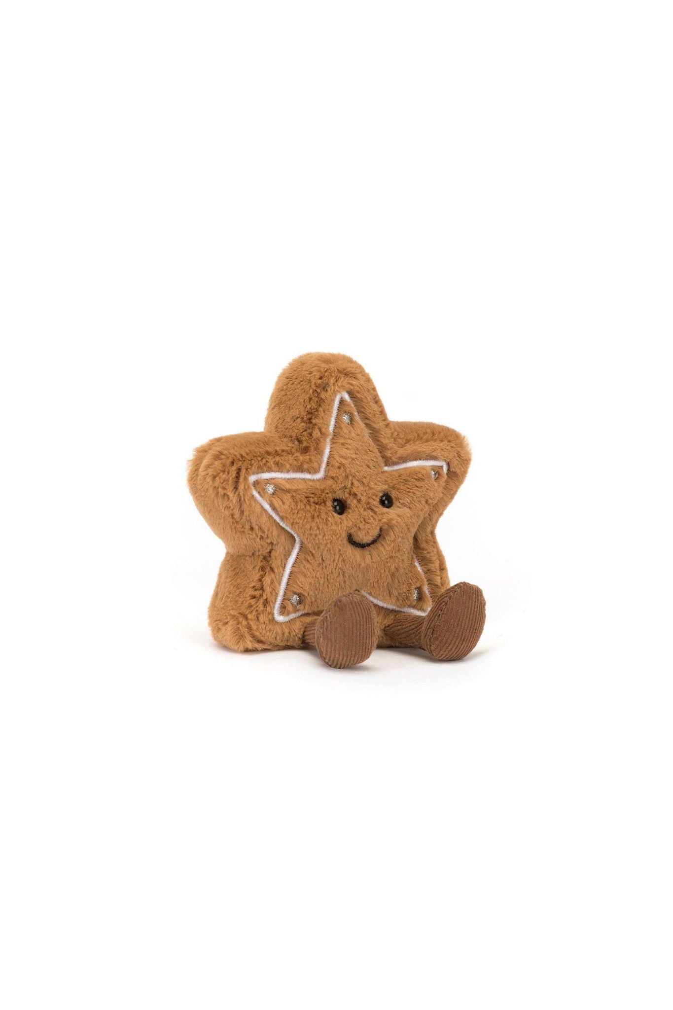 Jellycat Amuseable Star Cookie Plush Toy - Soft & Cuddly Stuffed Animal for Kids, Babies & Collectors - Perfect for Gifts, Nursery Decor & Sensory Play