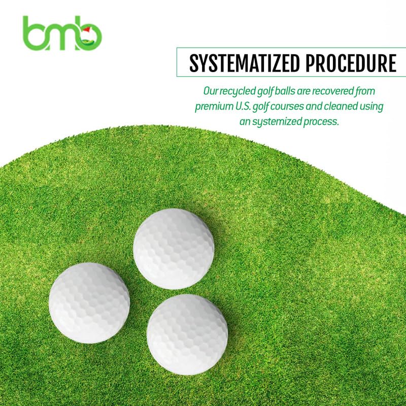 Premium Used Golf Balls Bulk (96 Pack) - High-Quality Recycled Golf Balls for Men & Women - Long Distance Practice Balls - Perfect for Driving Range, Backyard Practice & Golf Gifts