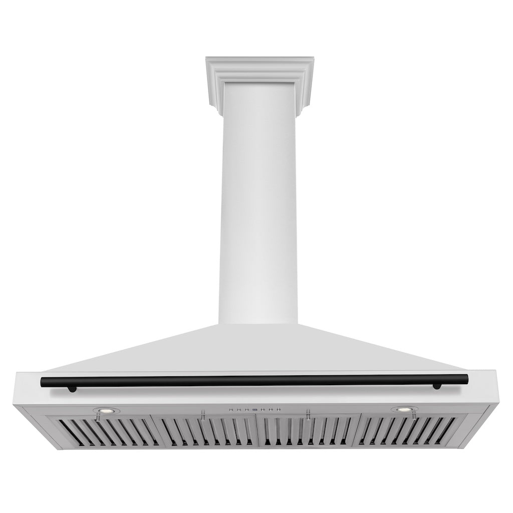 ZLINE KB4STZ MB Autograph Edition Convertible Range Hood - Stainless Steel with Matte Black Accents | Professional Kitchen Ventilation for Modern Homes | Perfect for Gas Stoves, Cooking Areas & Open Concept Kitchens