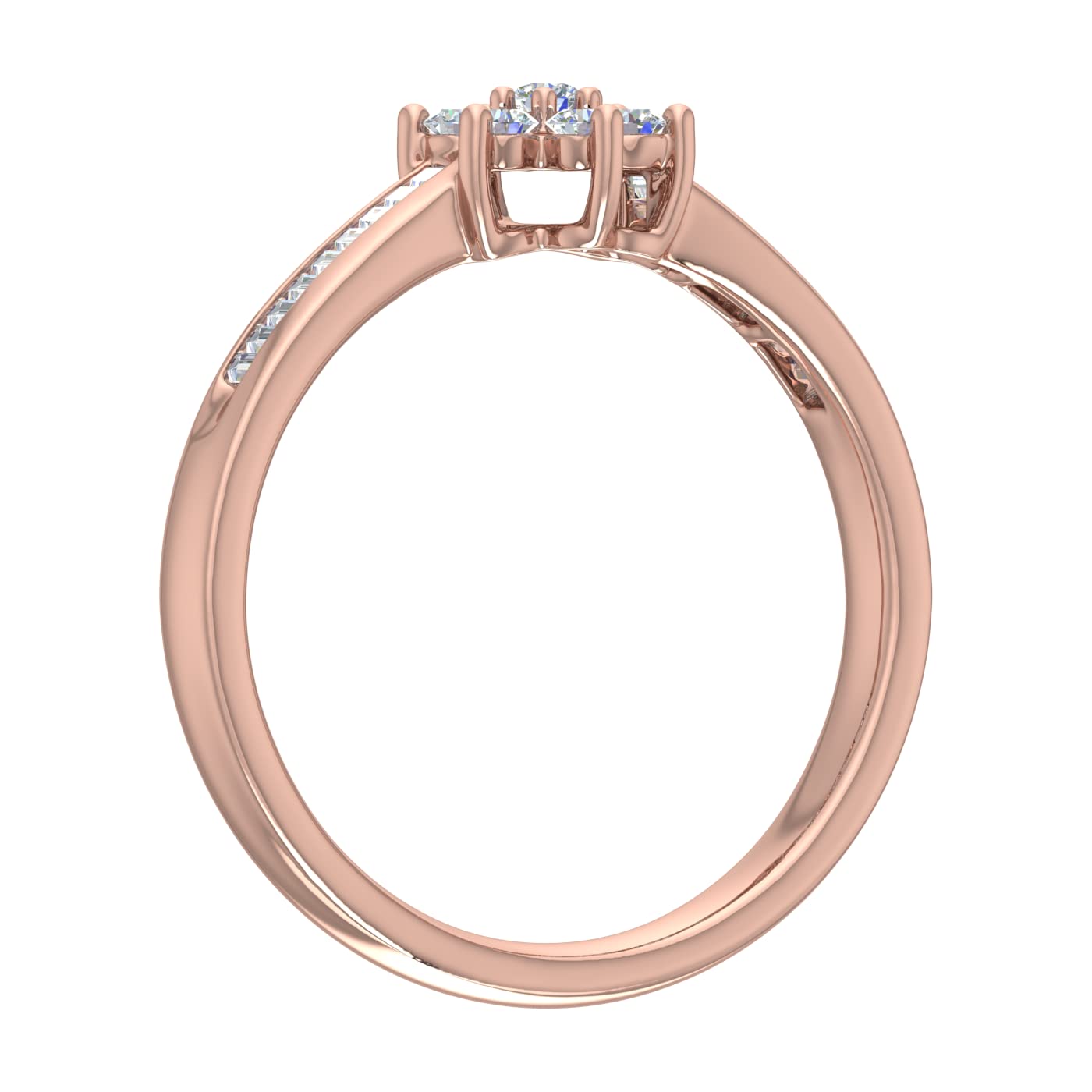 1/3 Carat Diamond Engagement Ring Band in 10K Gold - Elegant Wedding Ring for Women, Promise Ring, Anniversary Gift - Perfect for Proposals, Weddings & Special Occasions