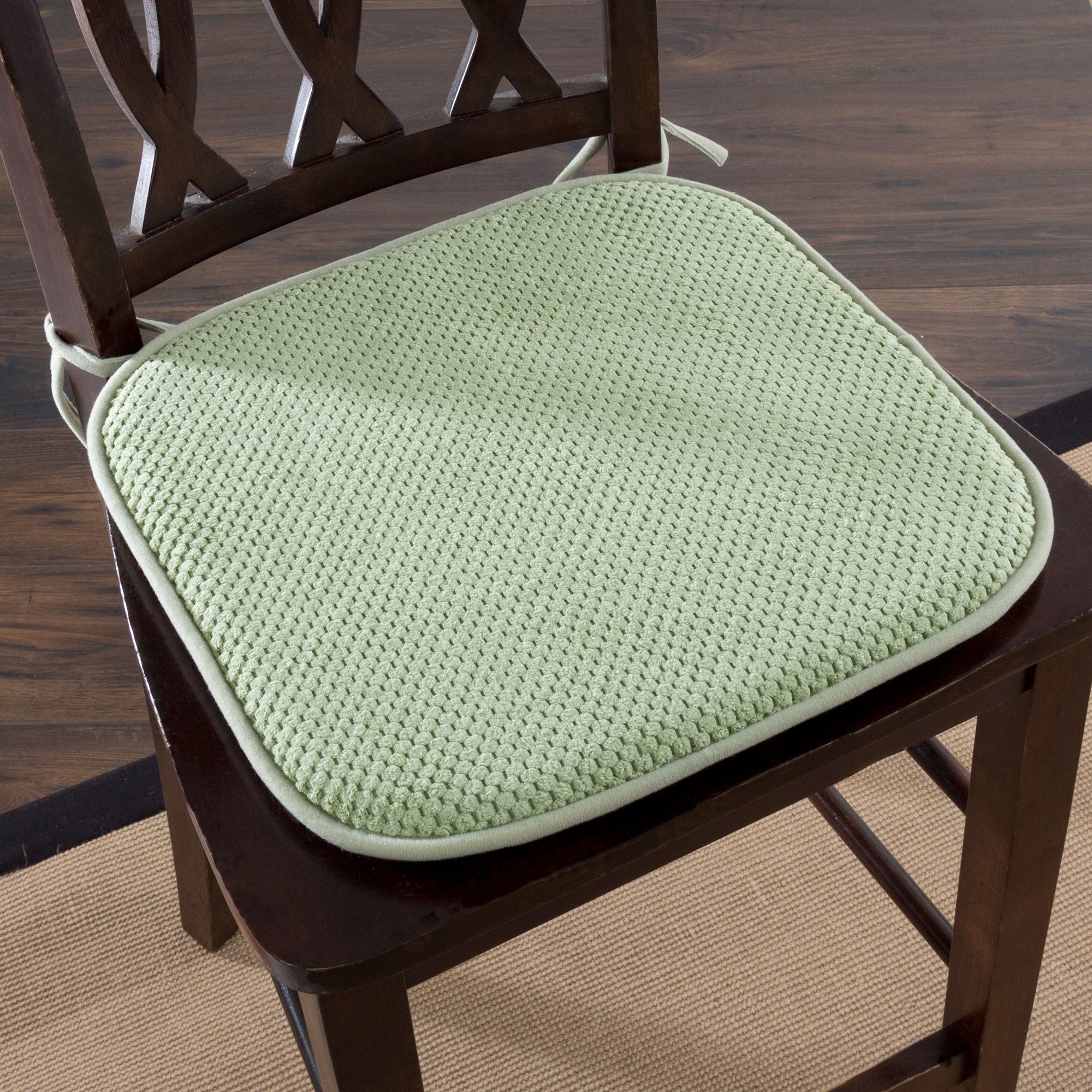 Premium Green Chair Cushion for Home & Office - Soft & Comfortable Seat Pad for Dining Chairs, Office Chairs, and Living Room Furniture - Enhances Comfort & Style