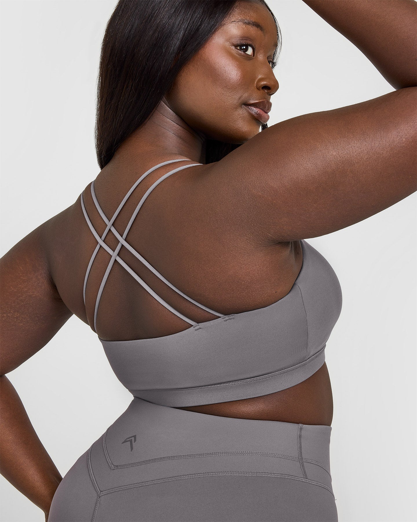Everyday Comfort Cross Over Bralette - Soft Wireless Support for Women | Ash Grey | Perfect for Yoga, Lounge & Sleepwear