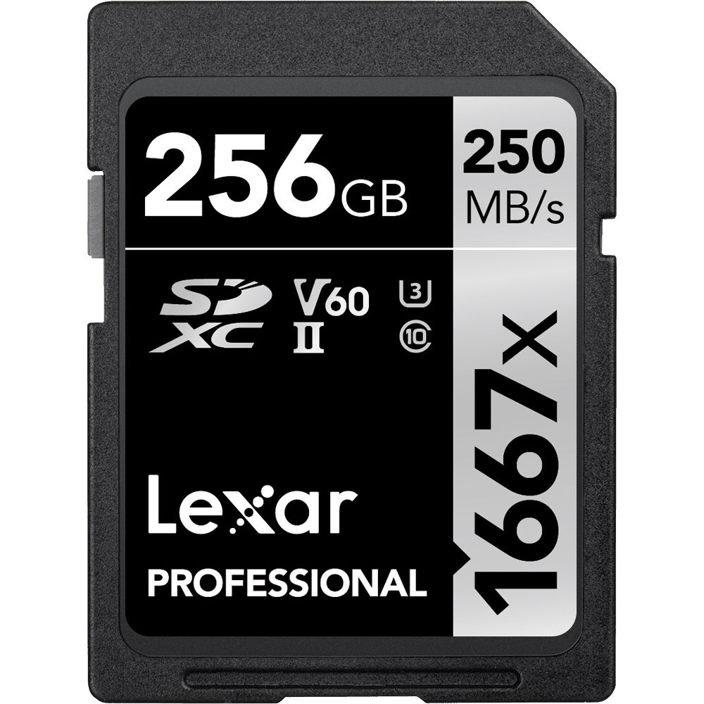 Lexar Pro 1667x 256GB UHS-II SDXC Memory Card - High-Speed Performance for 4K Video & Professional Photography | Perfect for DSLR Cameras, Drones & Action Cameras