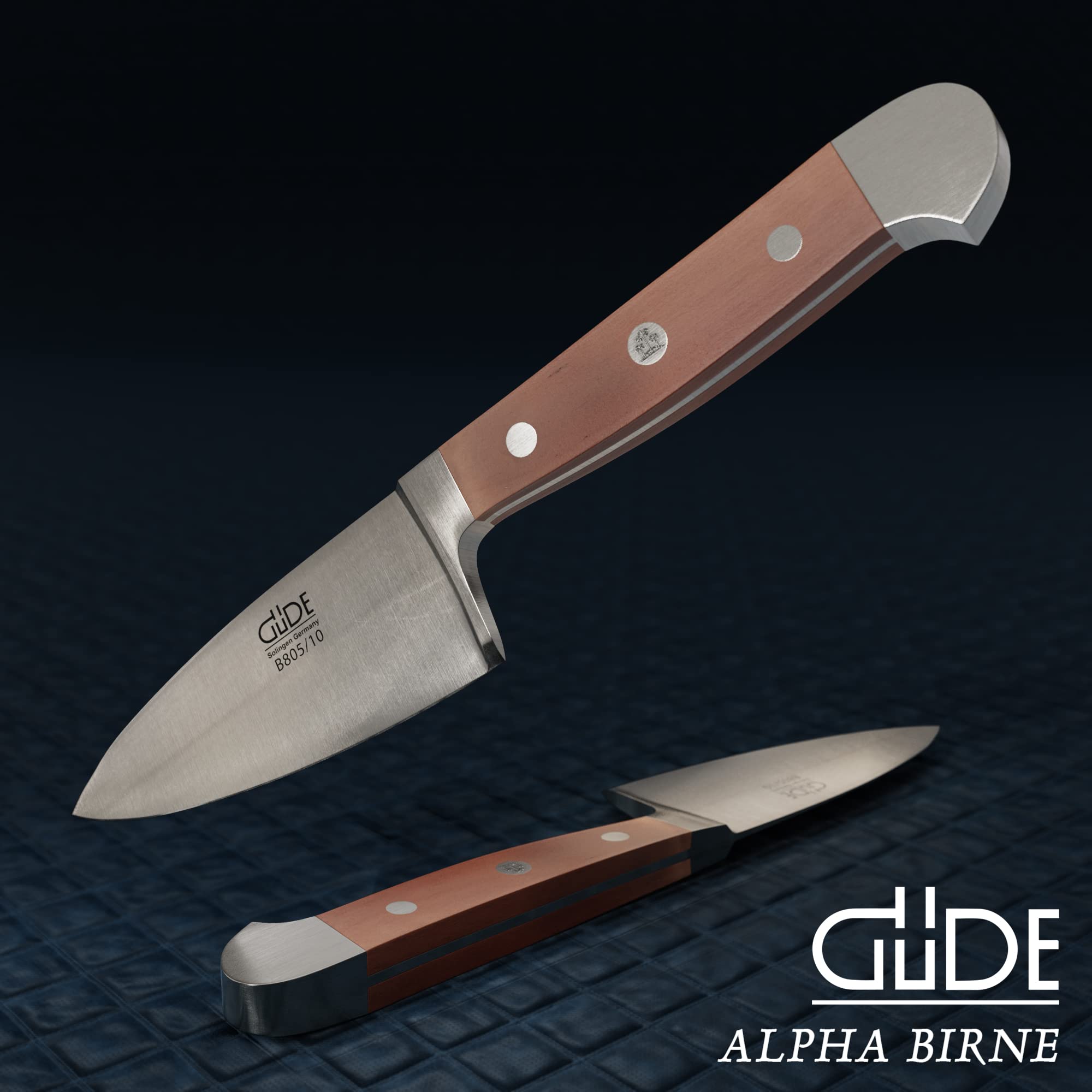 Premium Güde Alpha Pear Series Hand-Forged Cheese Knife - Solingen Germany 1910 - Ice-Hardened Steel Blade - Perfect for Cheese Boards, Charcuterie & Gourmet Entertaining
