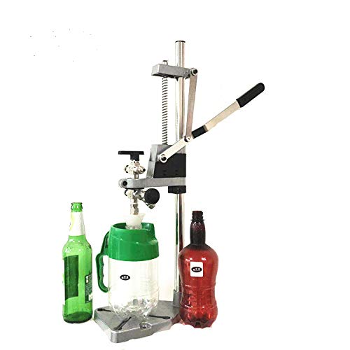 DYRABREST Counter Pressure Bottle Filler - Stainless Steel Beer & Wine Bottling Tool - Manual Liquid Filling Machine for Glass, Plastic, and Convoluted Bottles - Perfect for Homebrewing, Craft Beer, and Winemaking