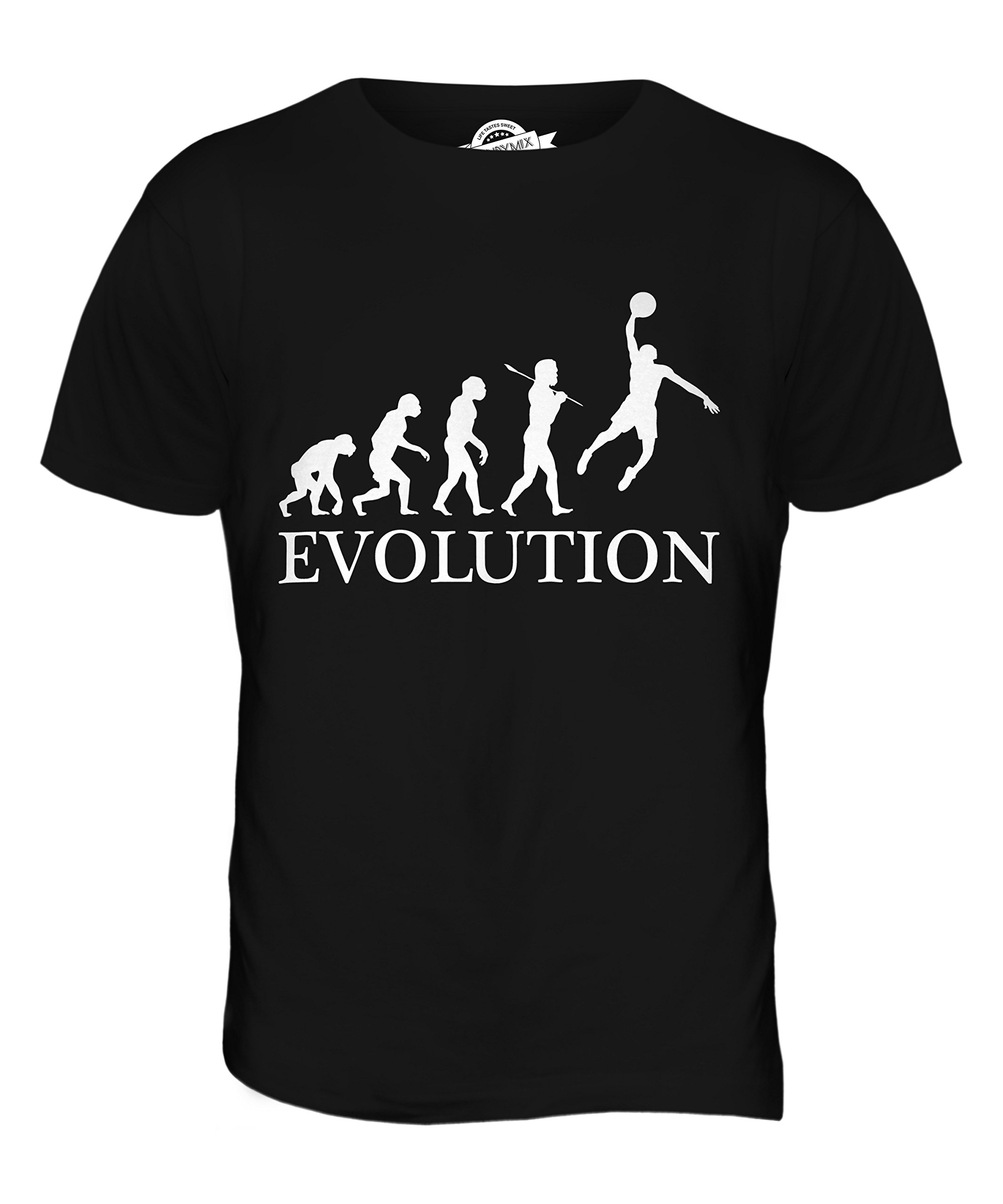 Men's Basketball Slam Dunk Evolution of Man Graphic T-Shirt - Cool Casual Tee for Streetwear, Gym & Sports Fans