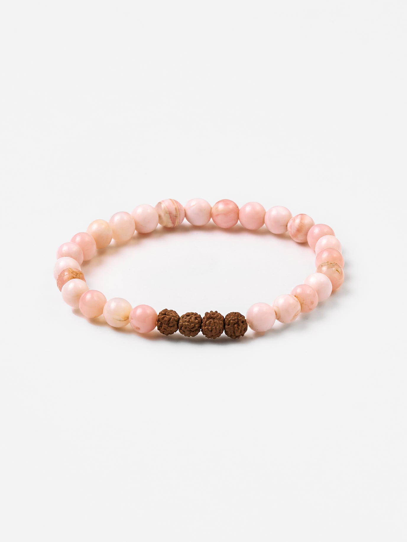 Pink Opal Mala Bead Bracelet - 108 Beads Meditation & Yoga Prayer Bracelet for Women, Stress Relief & Spiritual Healing - Perfect for Mindfulness, Chakra Balancing & Daily Wear
