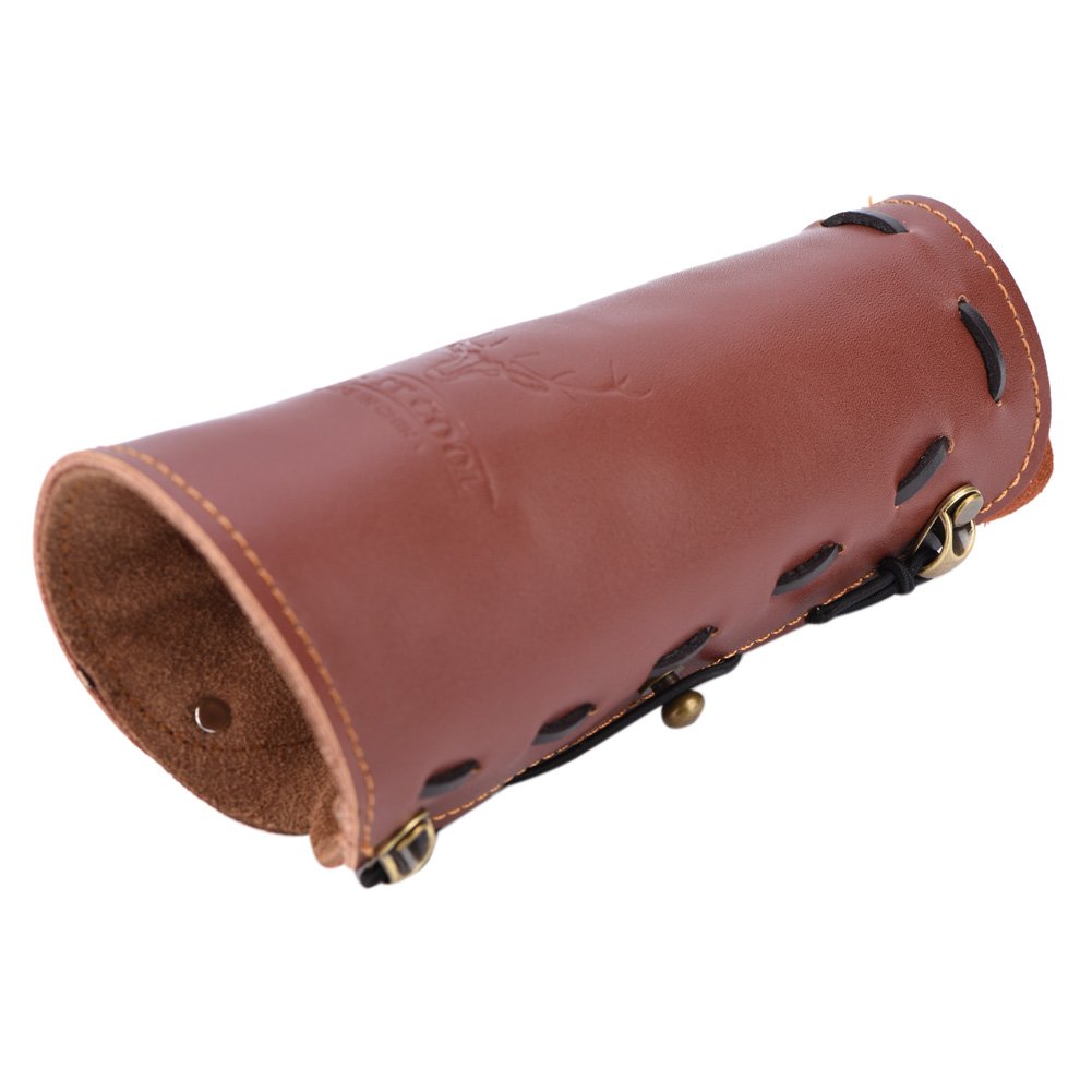 Leather Archery Arm Guards - Adjustable Forearm Protector for Bow Shooting, Hunting & Target Practice | Portable & Safe Arm Strap for Men & Women | Ideal for Outdoor Sports, Archery Training & Hunting Gear