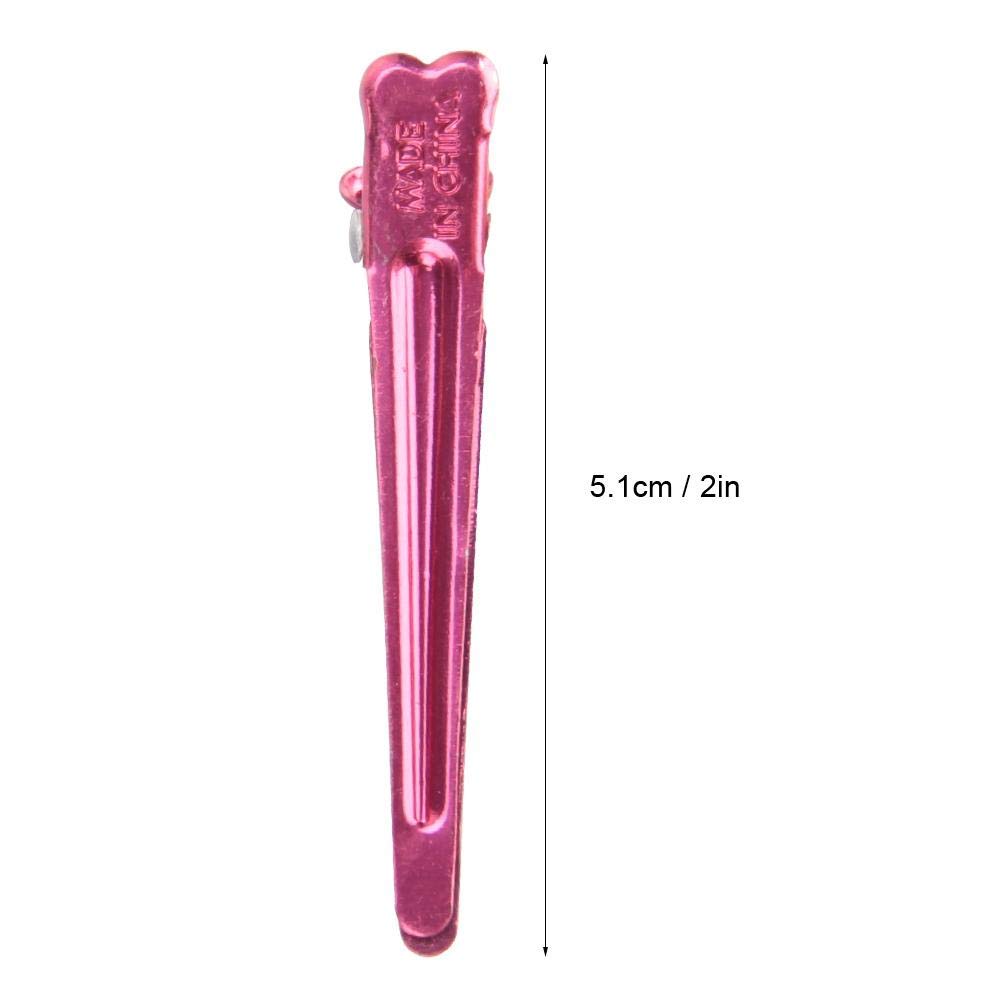 Professional Aluminum Duckbill Hair Clips for Salon Styling - Strong Hold Hair Styling Accessories for Thick & Thin Hair - Perfect for Haircuts, Updos & Braiding