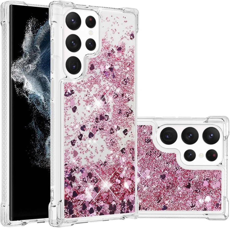 Luxury Sparkle Bling Shockproof Case for Samsung Galaxy S23 Ultra - Glitter Protective Cover with Slim Fit Design, Soft TPU Back & Reinforced Bumper | Perfect for Women, Girls & Fashion Lovers | Ideal for Daily Use, Parties & Special Occasions
