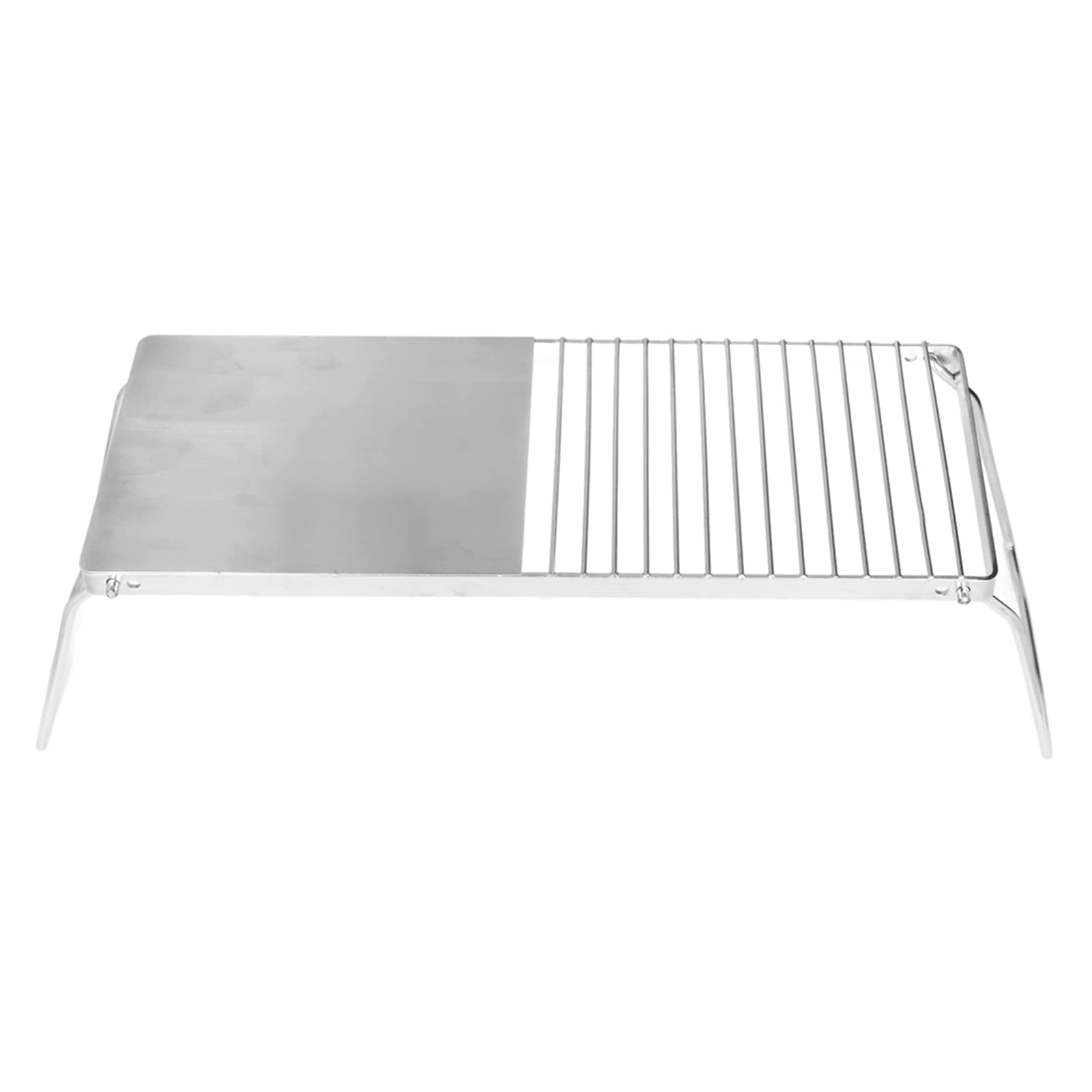 Uxsiya Portable Camping Grill Stand - Adjustable Outdoor BBQ Cooking Rack with Foldable Legs for Picnics, Backyard Grilling & Tailgating Parties