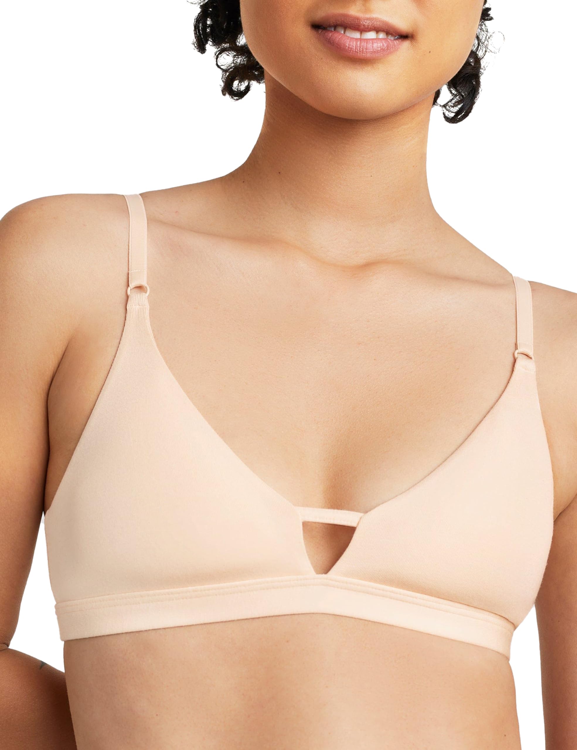 Wireless Modal Bra for Women - Lightly Lined Comfort Bra with Body-Hugging Fit | XXS-XL Sizes | Perfect for Everyday Wear, Yoga & Lounge (Sand Color)