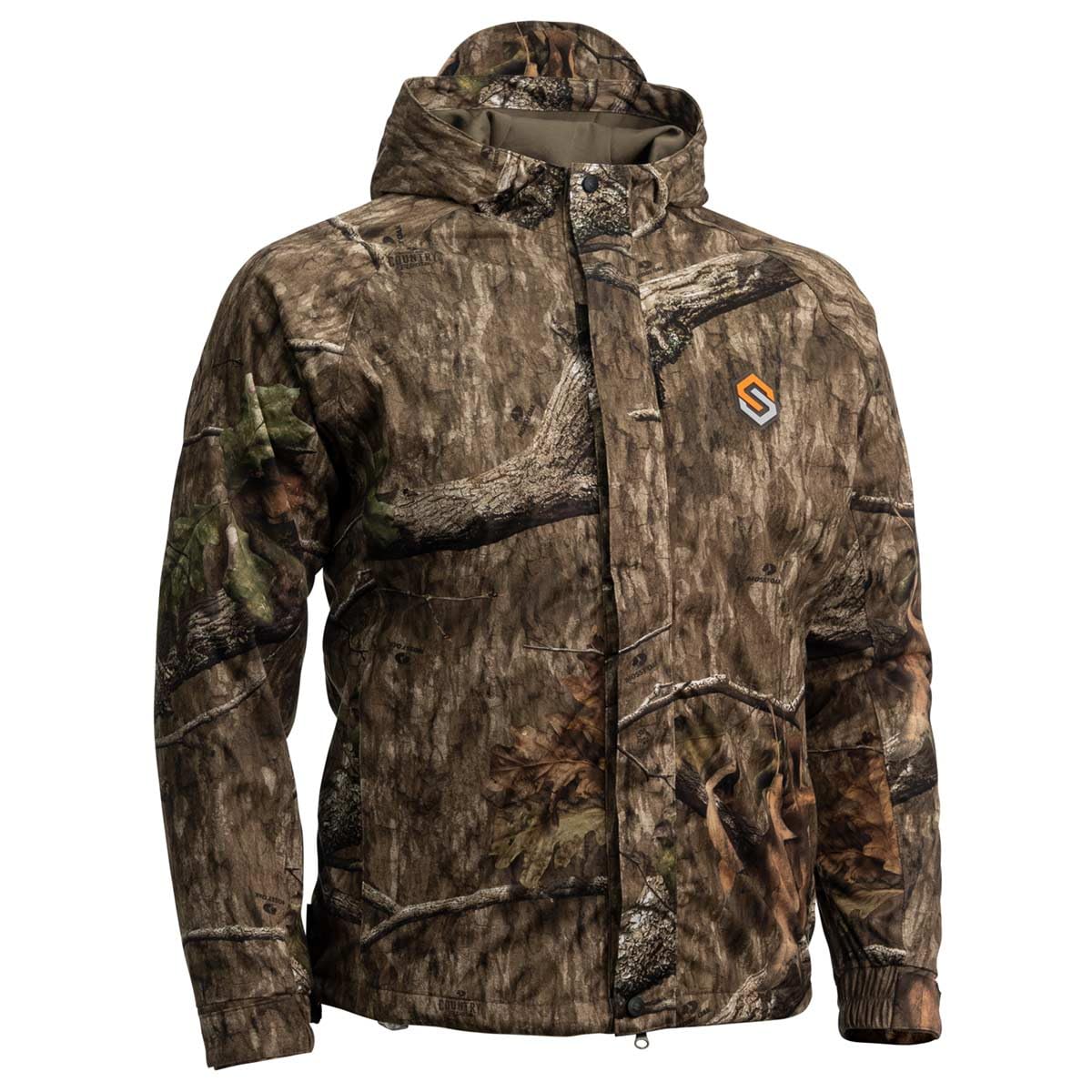 ScentLok Vapour Midweight Waterproof Camo Hunting Jacket for Men - Lightweight Breathable Rain Jacket for Deer Hunting & Outdoor Adventures