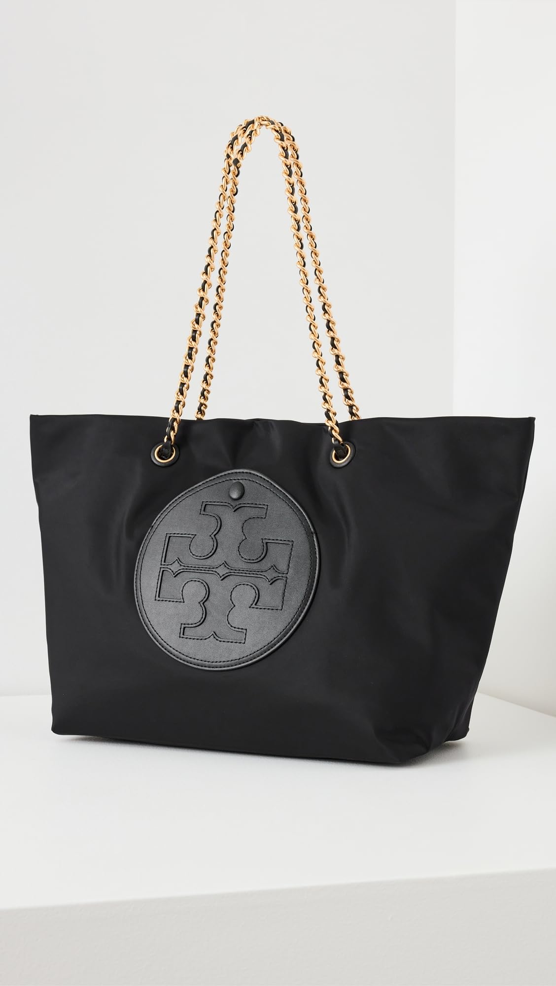 Tory Burch Women's Ella Chain Tote Bag - Stylish Leather Shoulder Purse for Work, Travel & Everyday Use | Premium Designer Handbag for Women