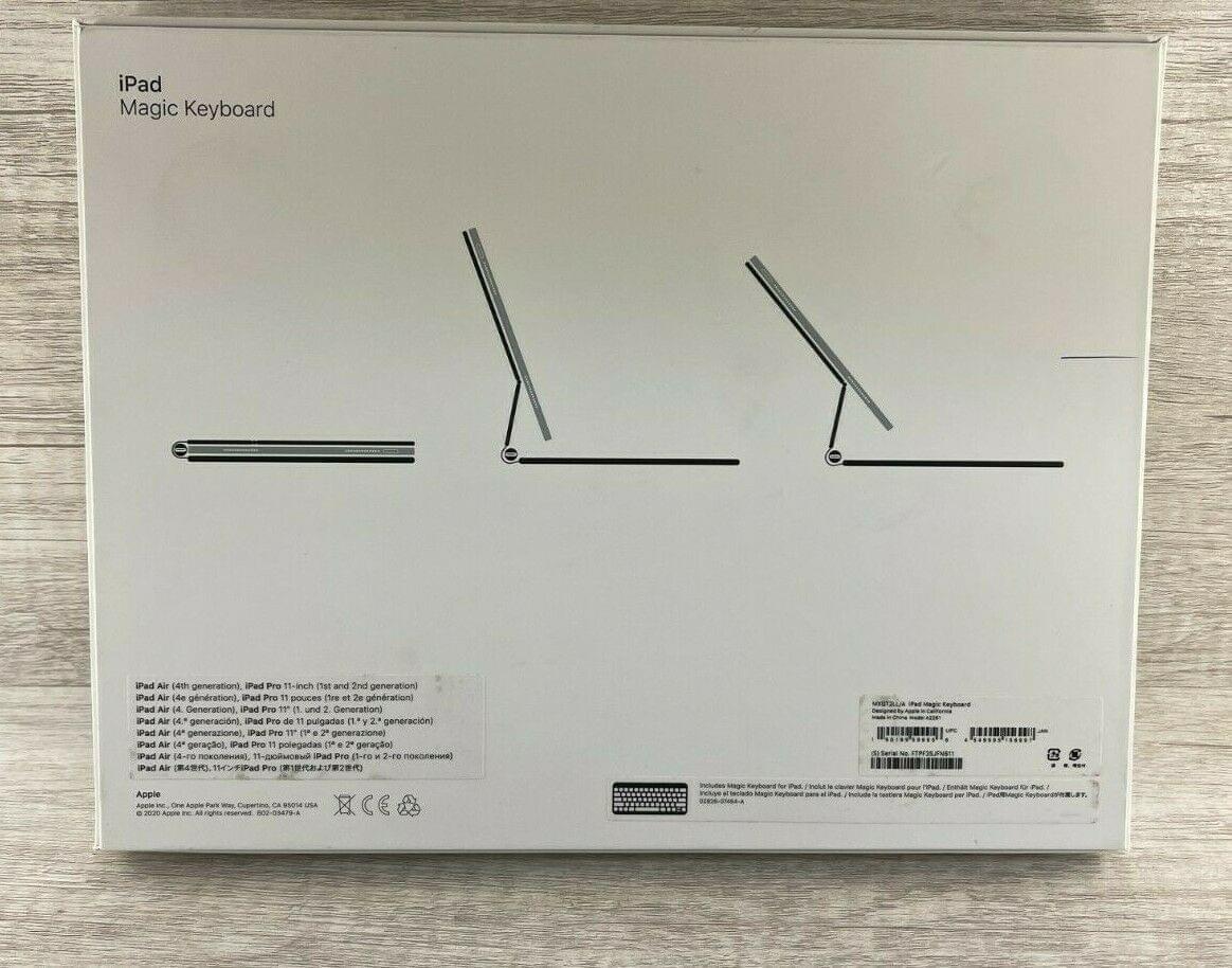 Apple Magic Keyboard for iPad Pro 11-inch (1st, 2nd, 3rd Generation) - Slim & Portable Bluetooth Keyboard with Trackpad - Model A2261 in Black - Perfect for Work, Travel & Creative Projects