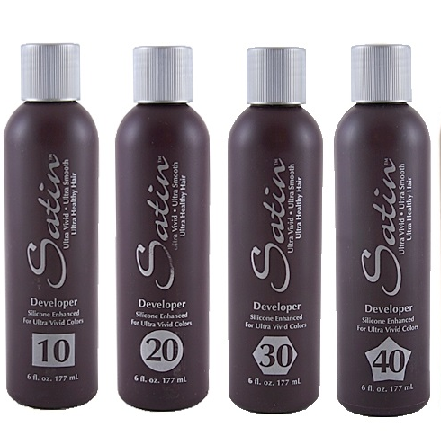 Professional SATIN ULTRA VIVID DEVELOPER 6OZ - Hair Color Developer for Vibrant Salon Results - Perfect for At-Home Hair Coloring & Salon Professionals