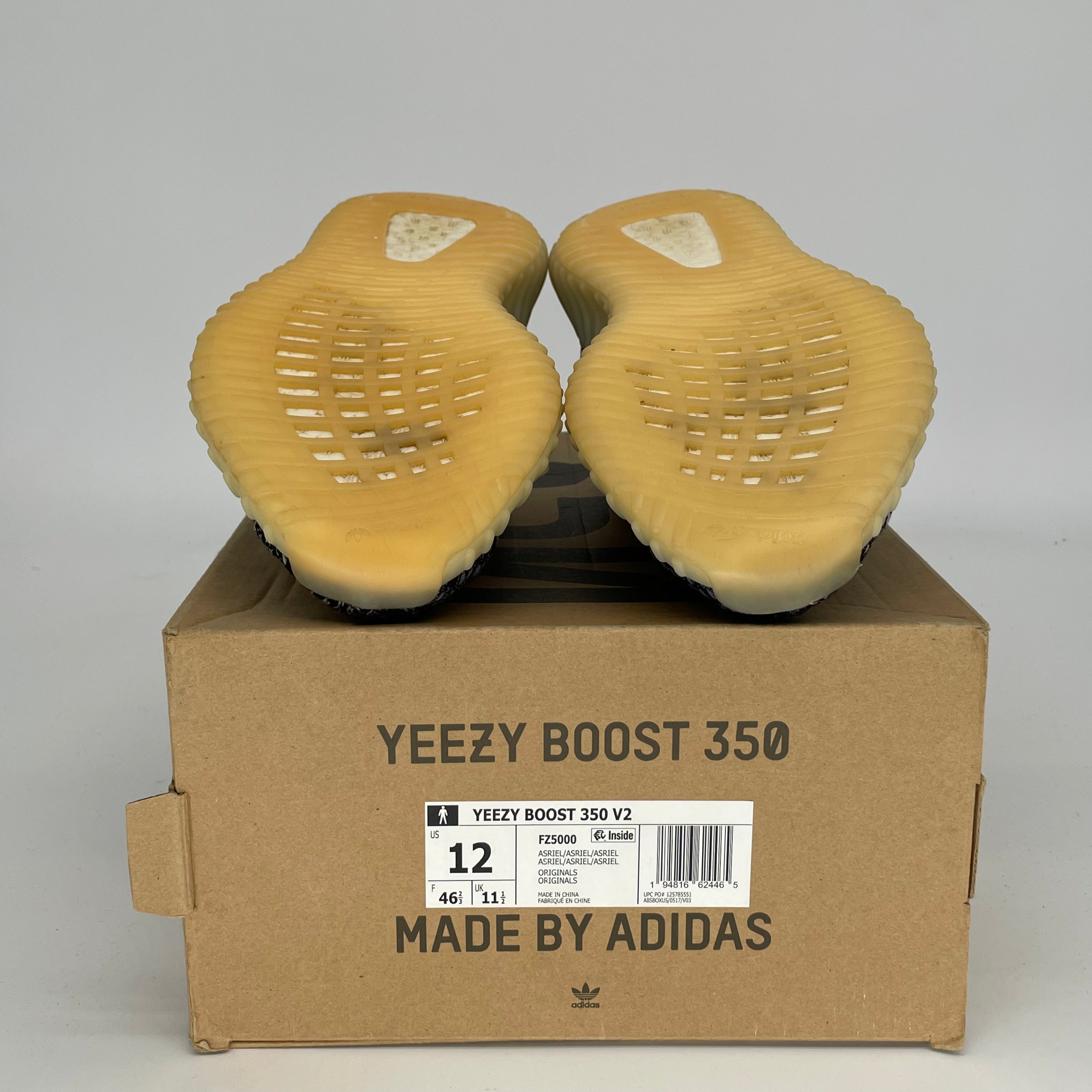 Adidas Yeezy Boost 350 V2 Carbon Sneakers - Men's Size 12 | FZ5000 | Comfortable Running & Casual Shoes for Streetwear & Gym
