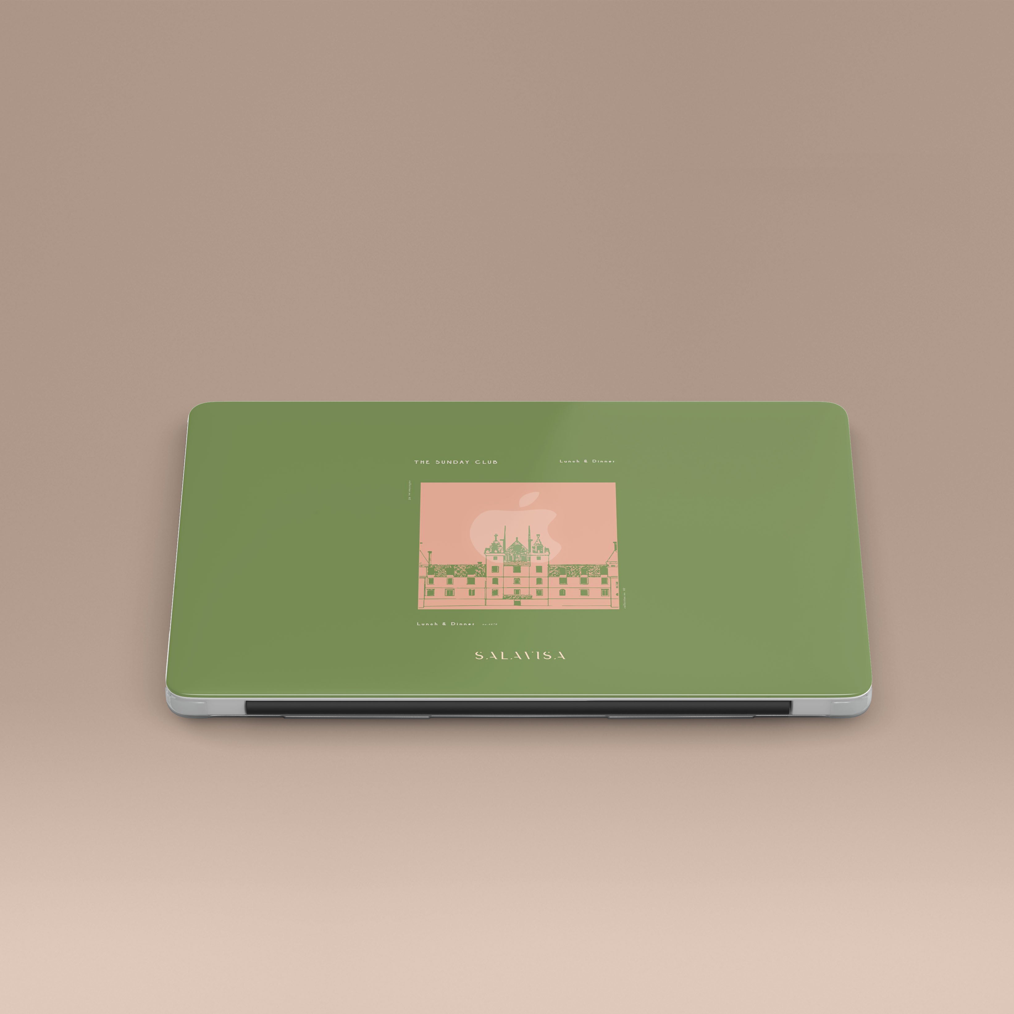 Premium Green Sunday Club MacBook Case - Slim Protective Cover for MacBook Air/Pro - Durable Lightweight Laptop Sleeve for Work, Travel & School