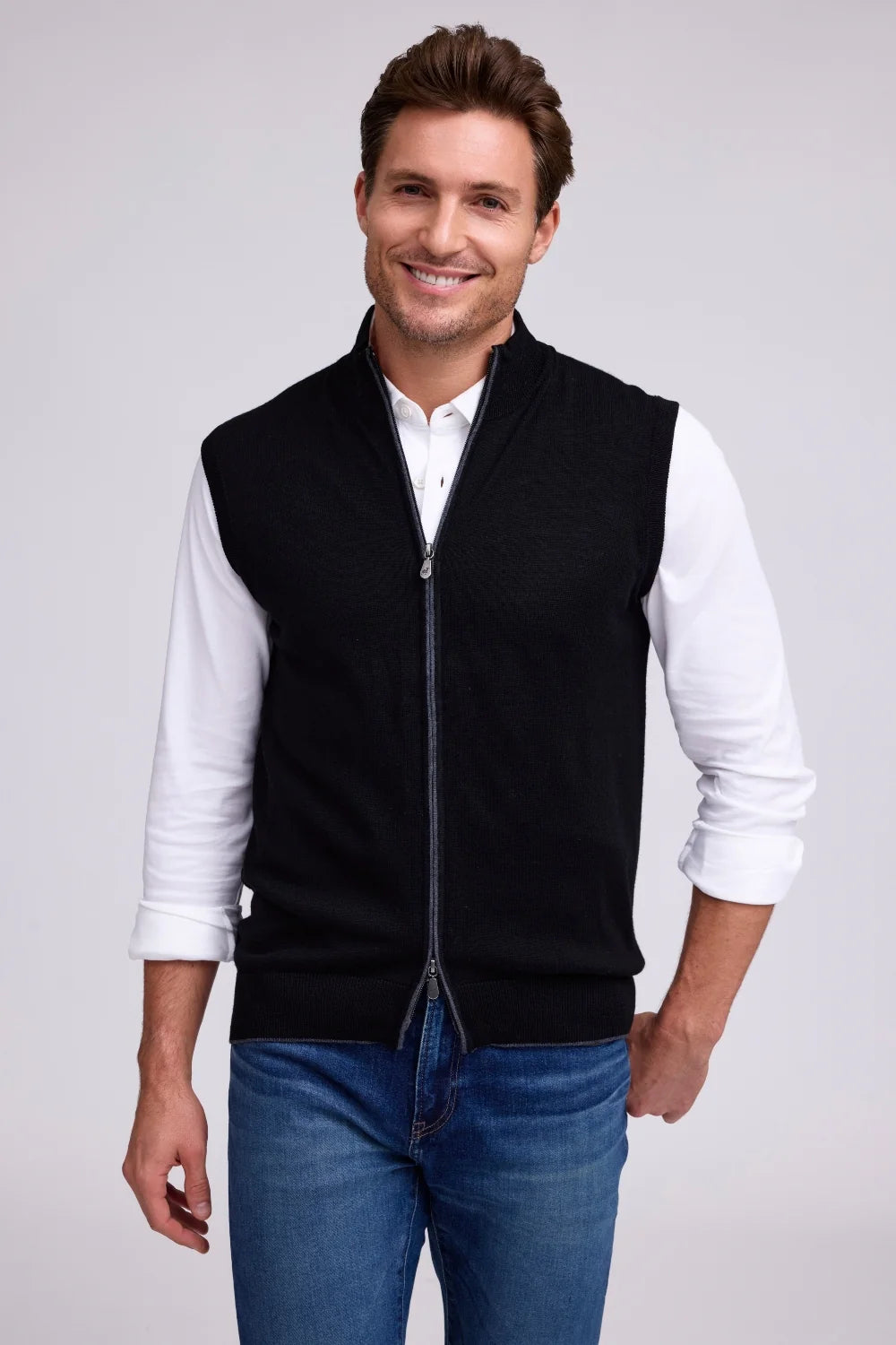 Sleeveless Full Zip Vest for Men & Women - Lightweight Outdoor Sports Jacket for Running, Hiking, and Travel