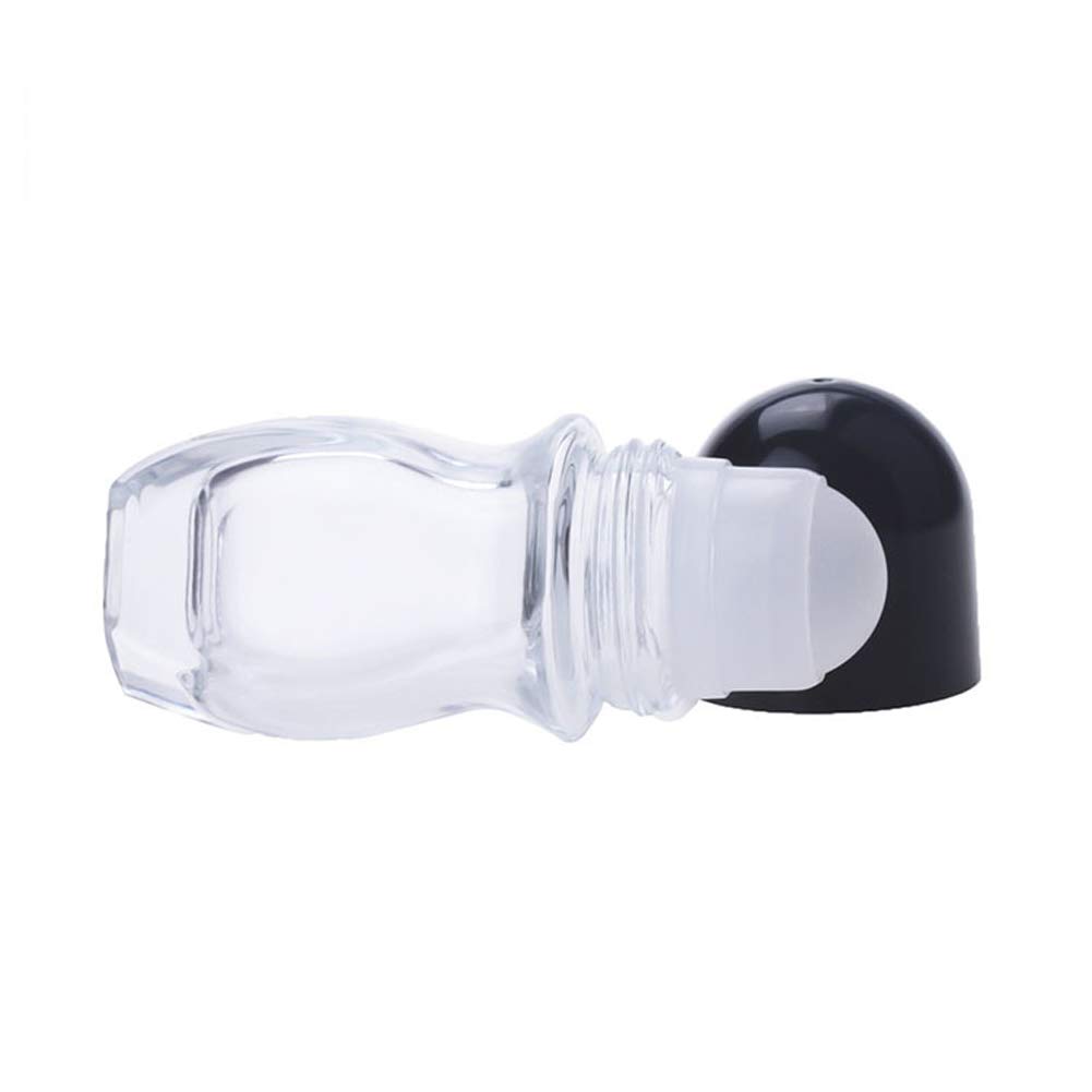 Wresty 2 Pack 30ml (1 Oz) Roll On Glass Bottles for Essential Oils, Perfume & Deodorant - Empty Roller Ball Bottles for Fragrance, Cosmetics & Aromatherapy - Perfect for DIY Blends, Travel & Gift Sets