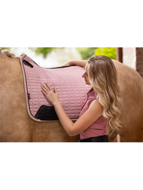 Premium Le Mieux Suede Dressage Pad - Soft & Non-Slip Horse Riding Saddle Pad for Equestrian Training & Show Jumping
