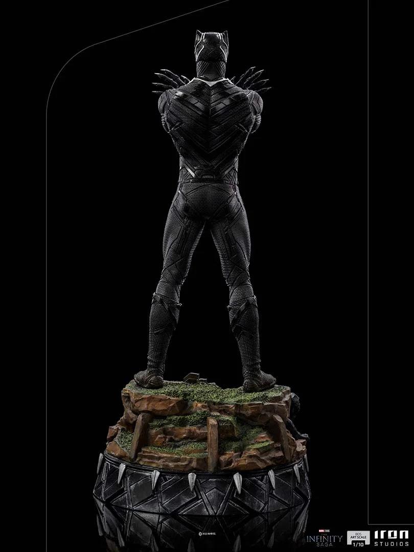 Iron Studios The Infinity Saga Black Panther Deluxe BDS Art Scale 1/10 Statue - Marvel Collectible Figure for Display & Home Decor