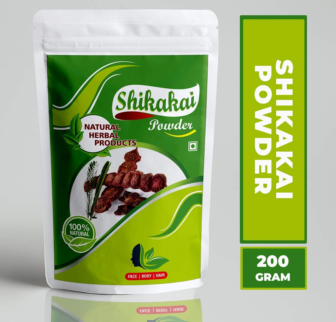 Organic Shikakai Powder for Hair Growth & Strength - 200g Natural Herbal Shampoo for Shine & Conditioning | Ayurvedic Hair Care for Daily Use & Scalp Health
