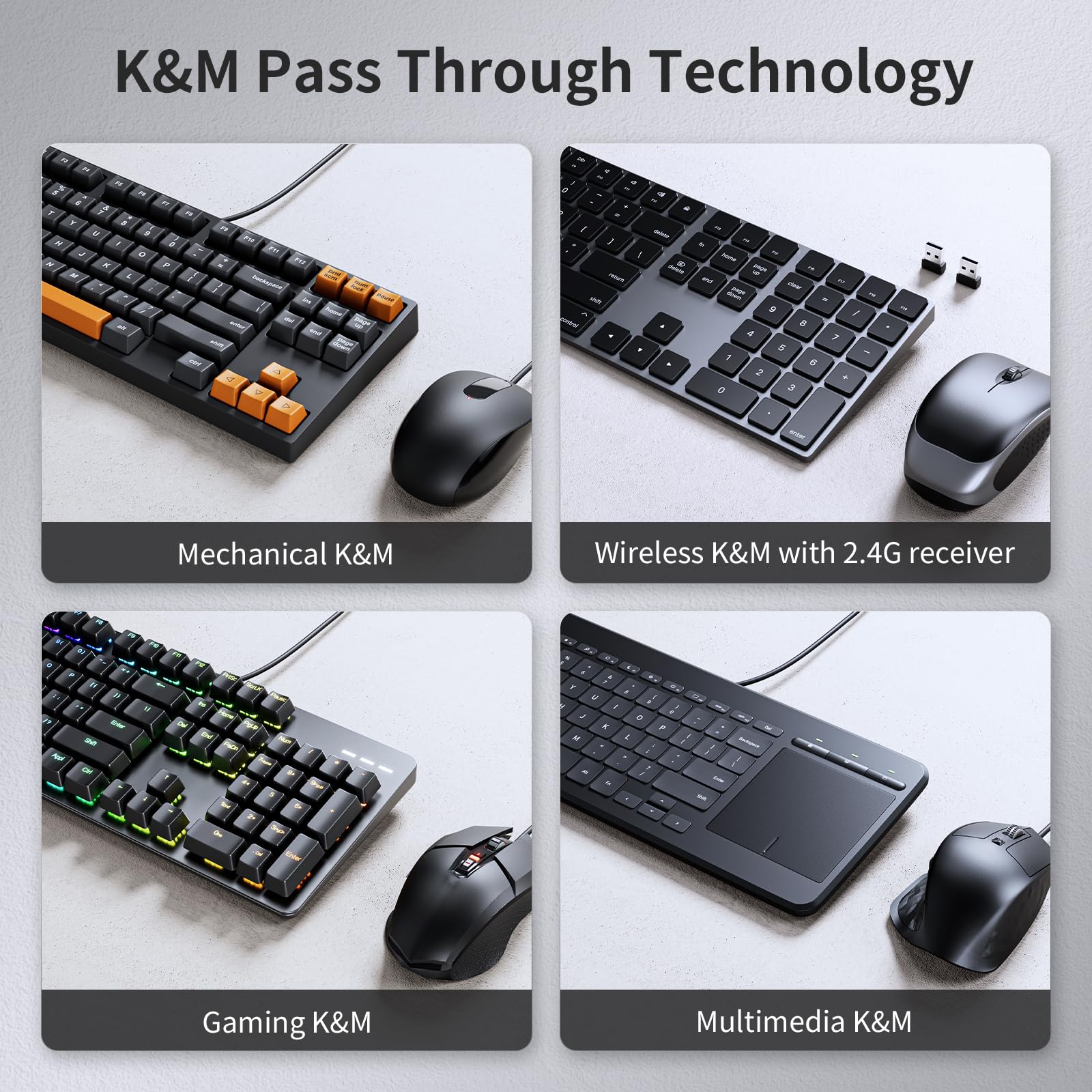 TESmart 4K 60Hz HDMI KVM Switch for 2 Computers & 2 Monitors - Dual Monitor KVM Switch with EDID Emulator, Audio Jack, Copy/Extend Modes | Enhanced Keyboard & Mouse Compatibility | Ideal for Home Office, Gaming Setup & Multi-PC Workstations