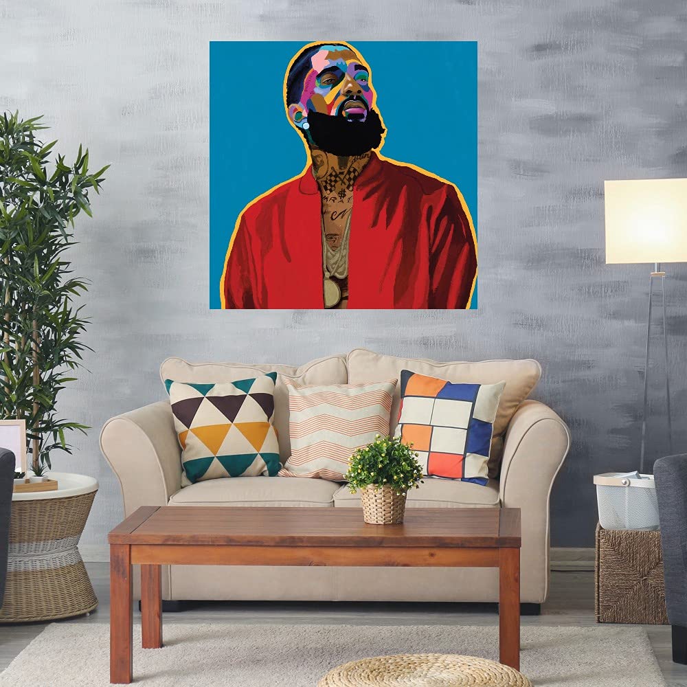 Vakseen 'Nothin Like U' Fine Art Canvas Wall Decor - 22x22 Inches - Ready to Hang - Modern Abstract Painting for Living Room, Bedroom, Office & More - Perfect for Home, Bar & Dining Room Decor