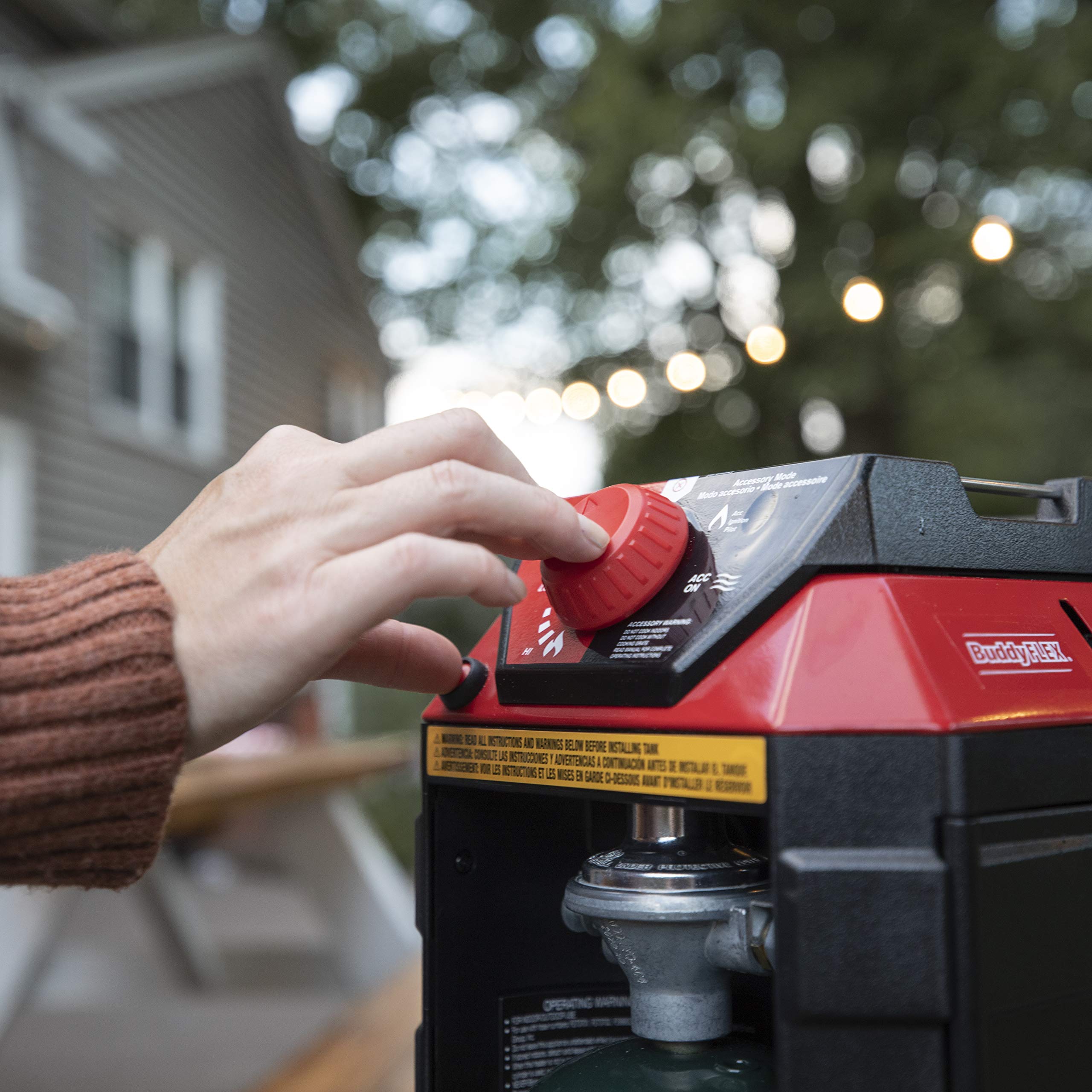 Mr. Heater 11,000 BTU Portable Buddy Flex Propane Heater - Indoor/Outdoor Use for Camping, Garage, Workshop & Emergency Heating - Approved for Massachusetts & Canada