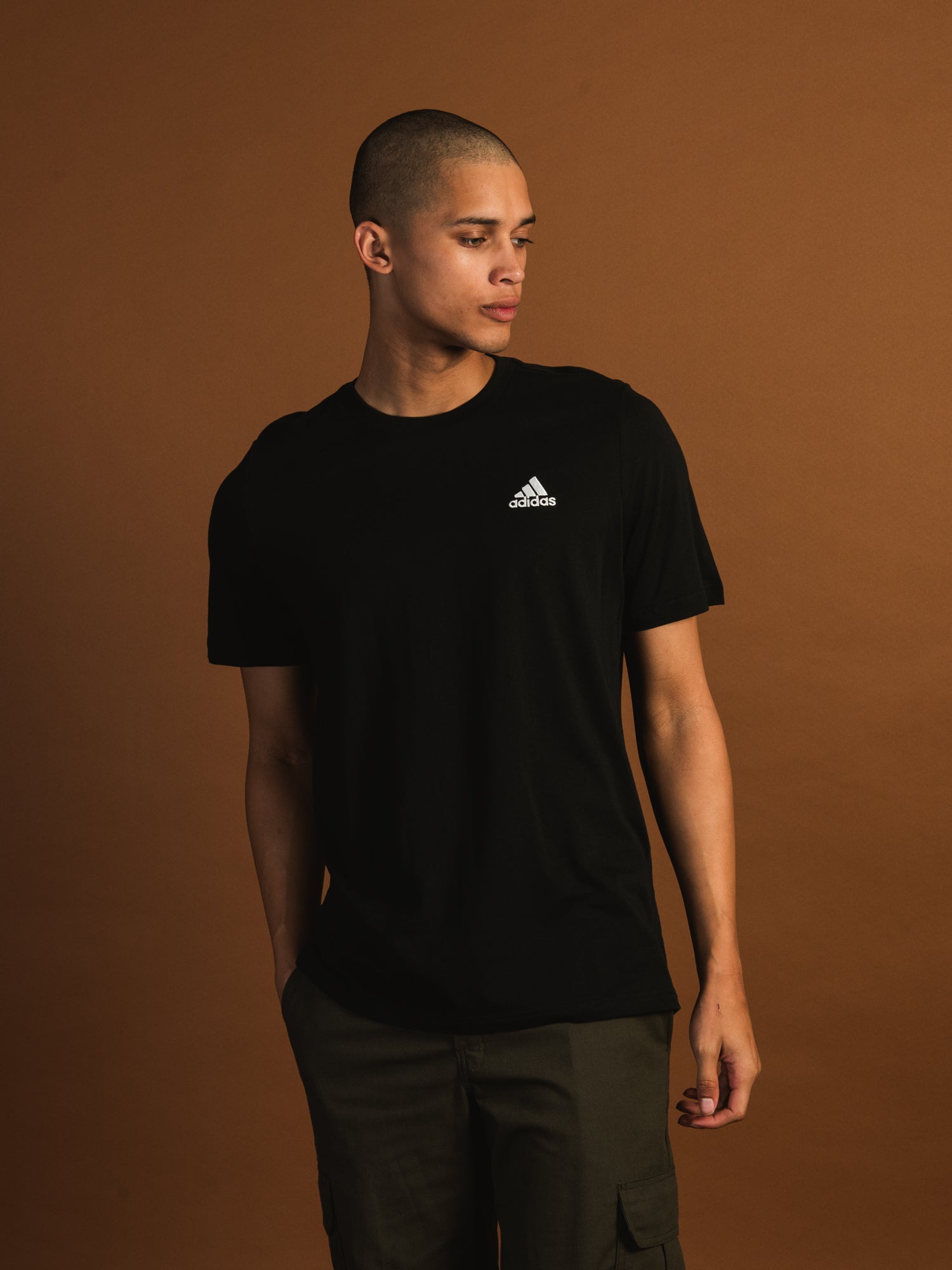 Adidas Left Chest Logo T-Shirt - Men's Casual Short Sleeve Tee for Gym, Workout & Everyday Wear | Clearance Sale